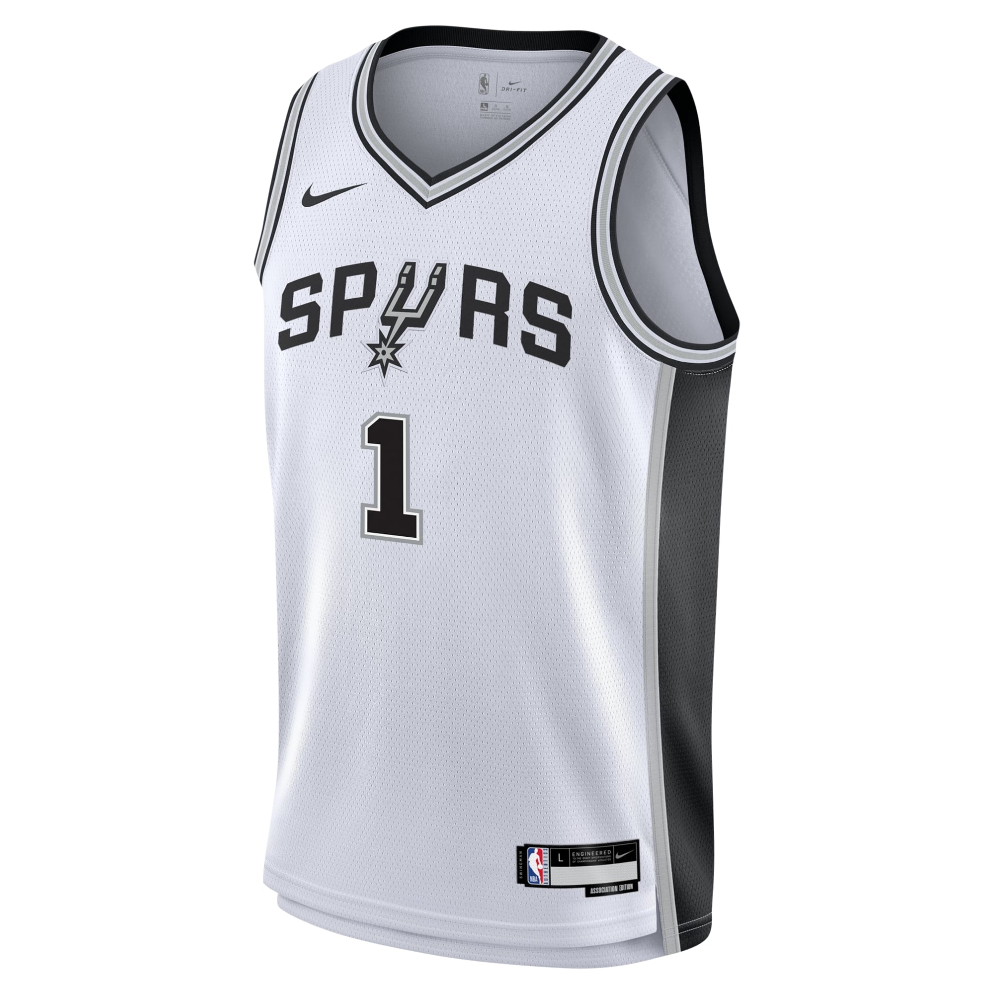 Victor Wembanyama San Antonio Spurs Youth Swingman Jersey - Association Edition - White - Image 3