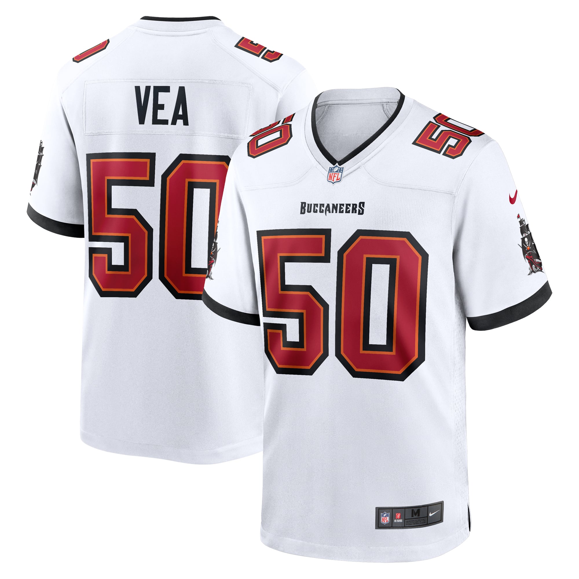 Vita Vea Tampa Bay Buccaneers Game Jersey - White