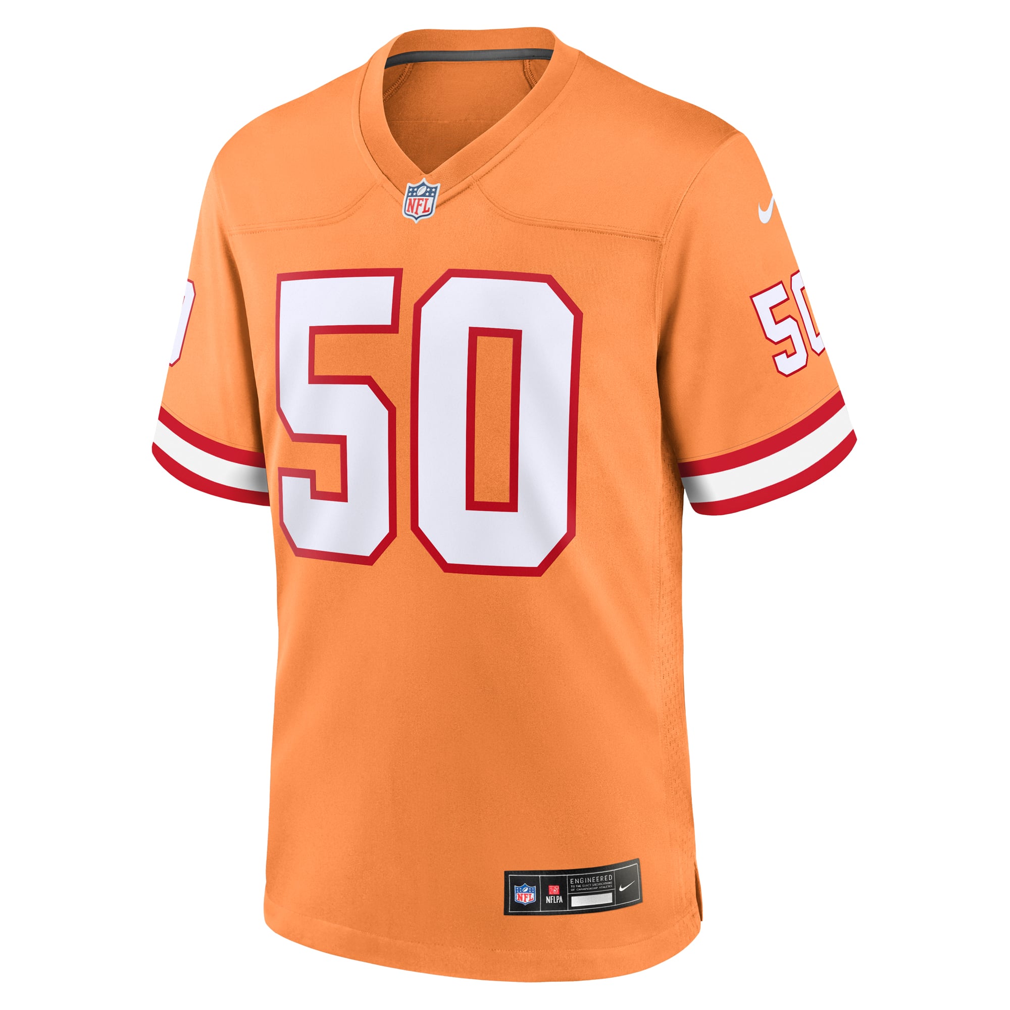 Vita Vea Tampa Bay Buccaneers Throwback Game Jersey - Orange - Image 3