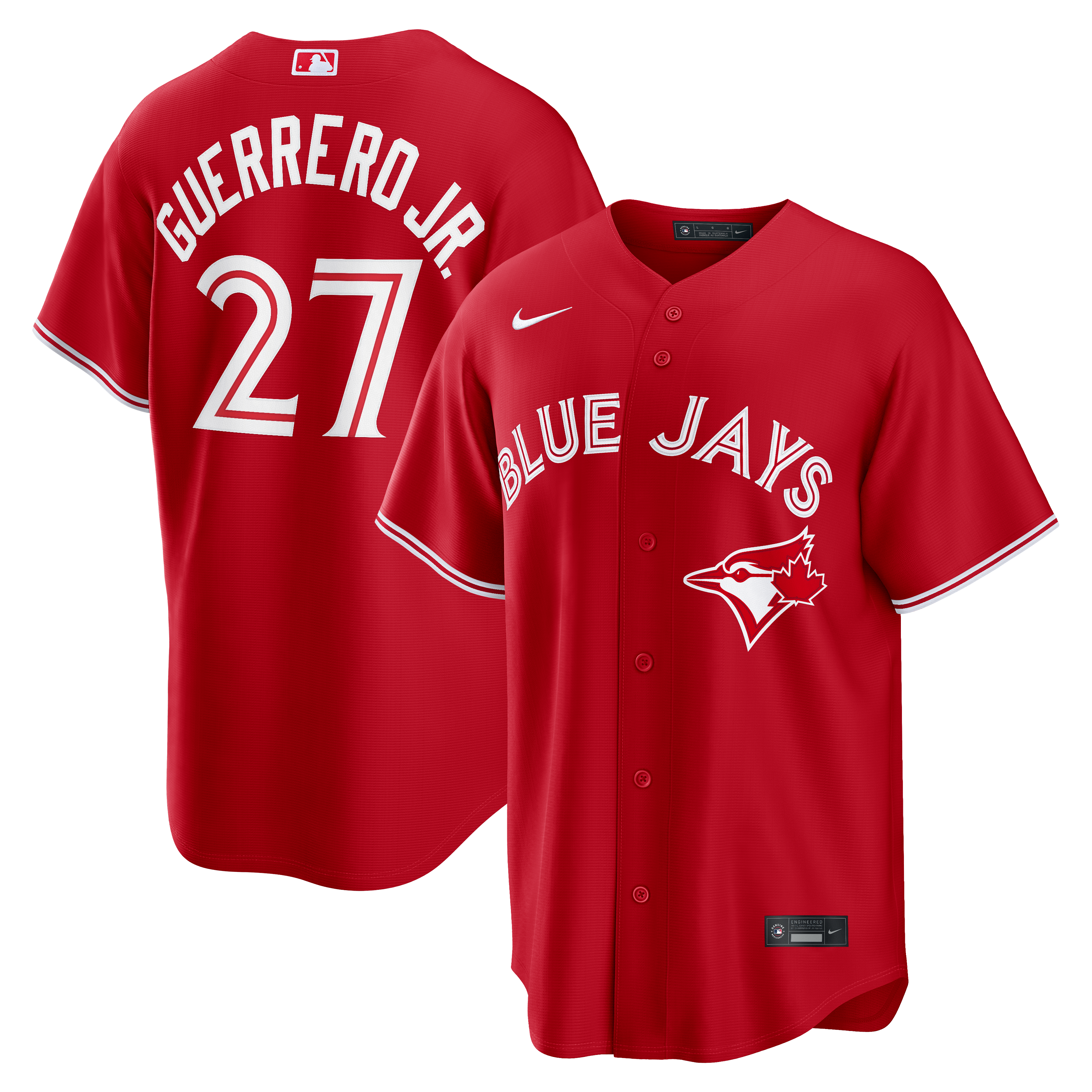 Vladimir Guerrero Jr. Toronto Blue Jays Canada Day Jersey - Red - Image 2