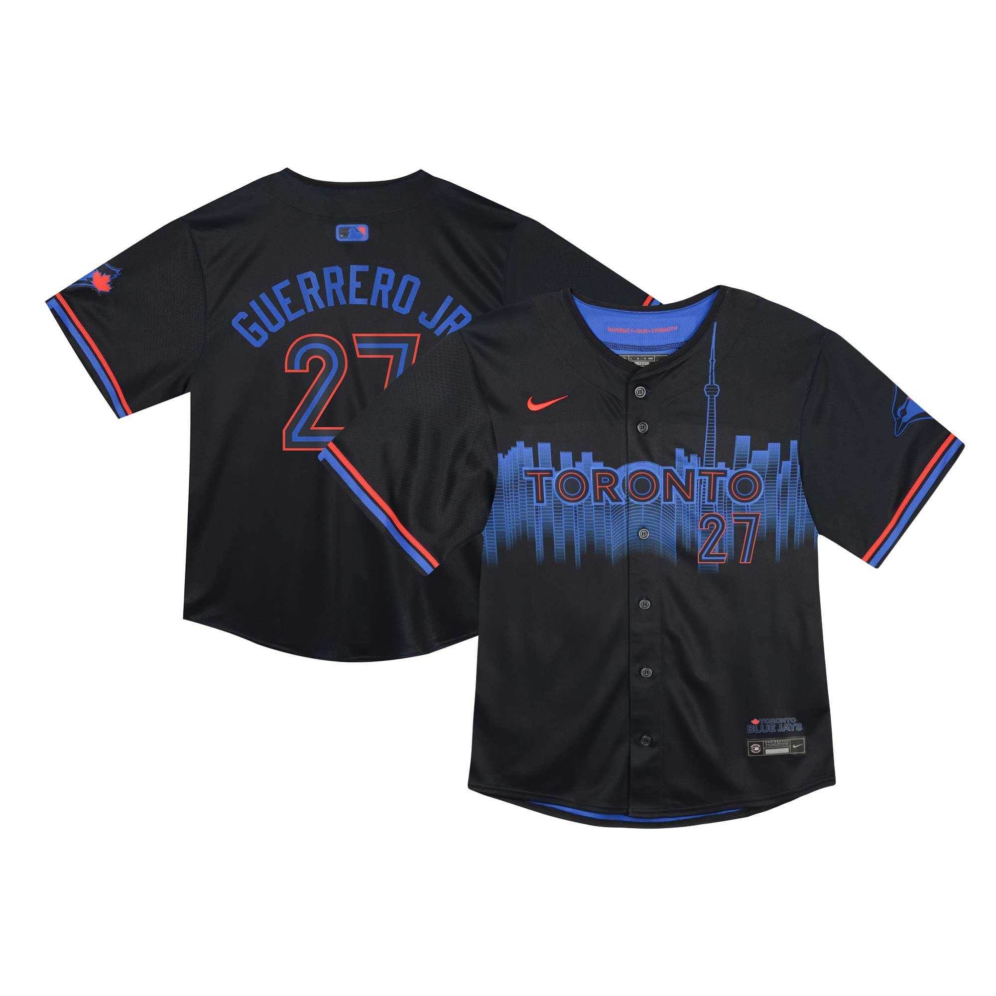 Vladimir Guerrero Jr. Toronto Blue Jays Infant 2024 City Connect Limited Player Jersey - Navy - Image 2