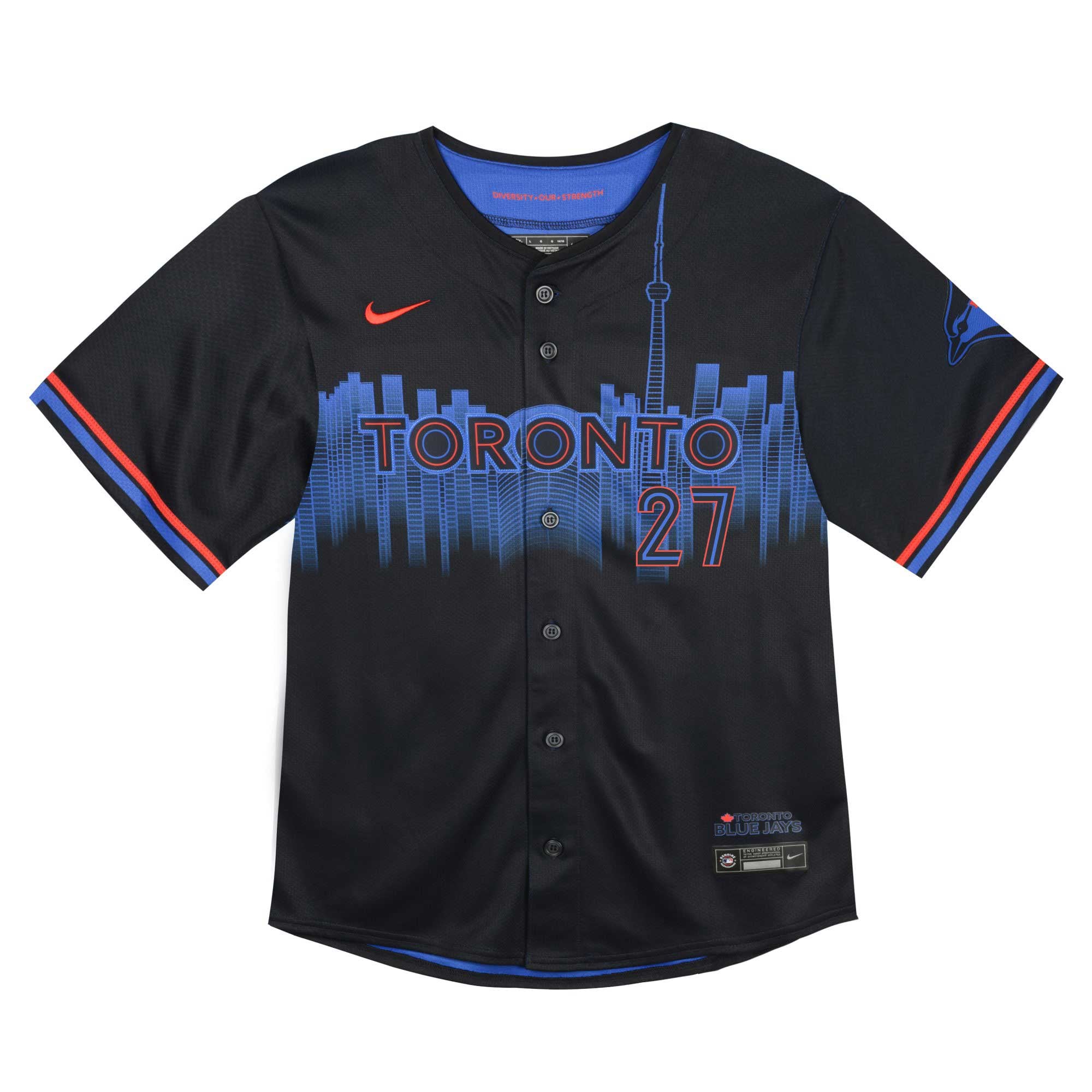 Vladimir Guerrero Jr. Toronto Blue Jays Infant 2024 City Connect Limited Player Jersey - Navy - Image 3