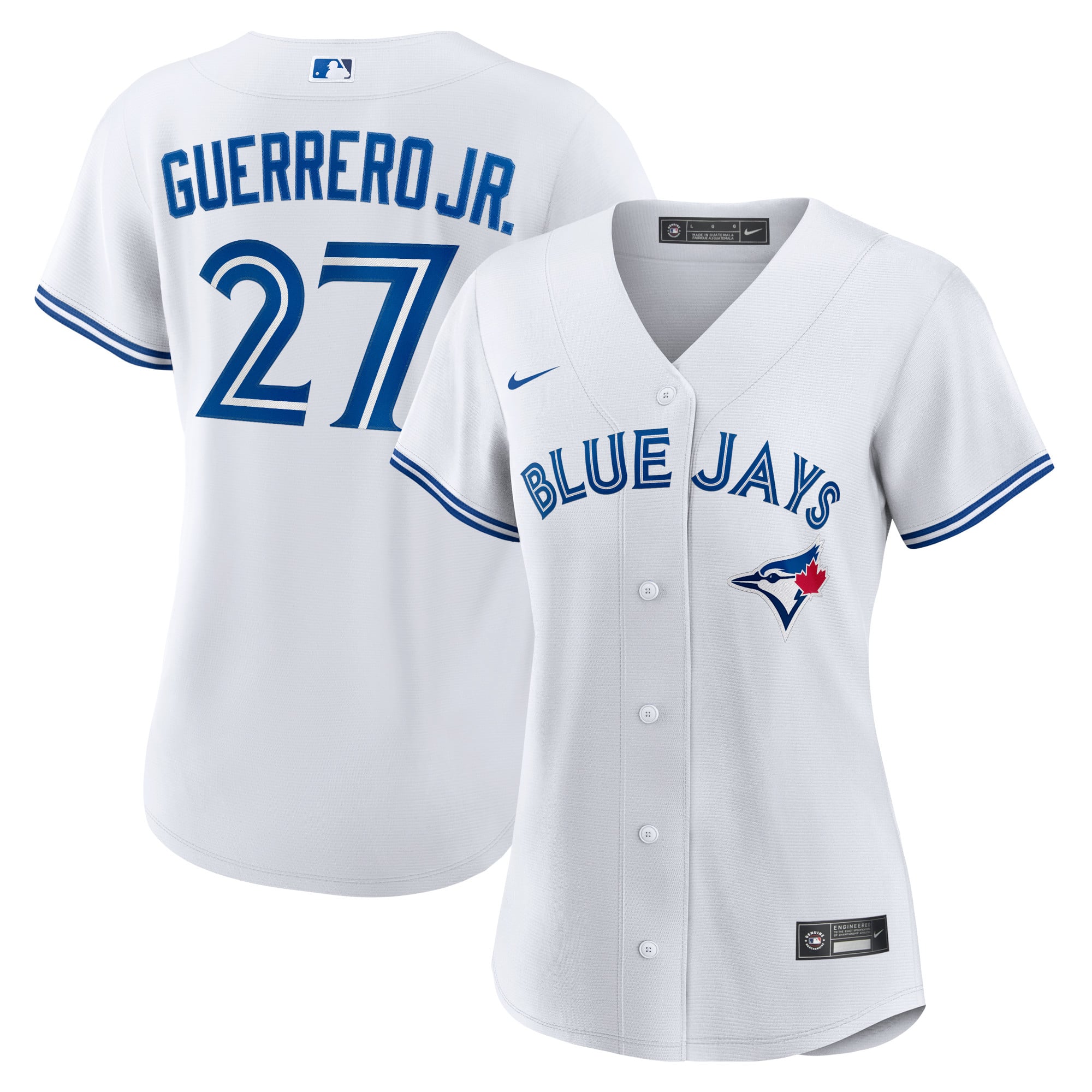 Vladimir Guerrero Jr. Toronto Blue Jays Women's Home Player Jersey - White - Image 2
