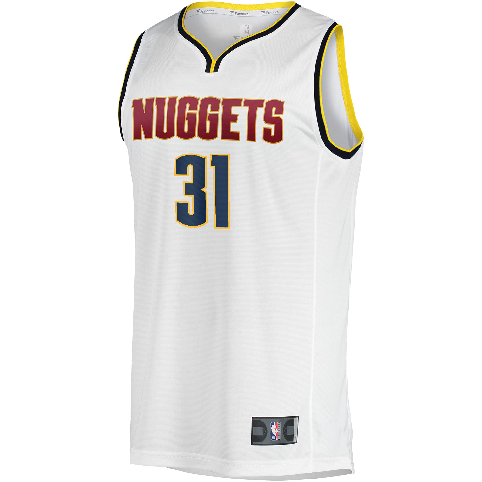 Vlatko Cancar Denver Nuggets Fast Break Player Jersey - Association Edition - White - Image 3