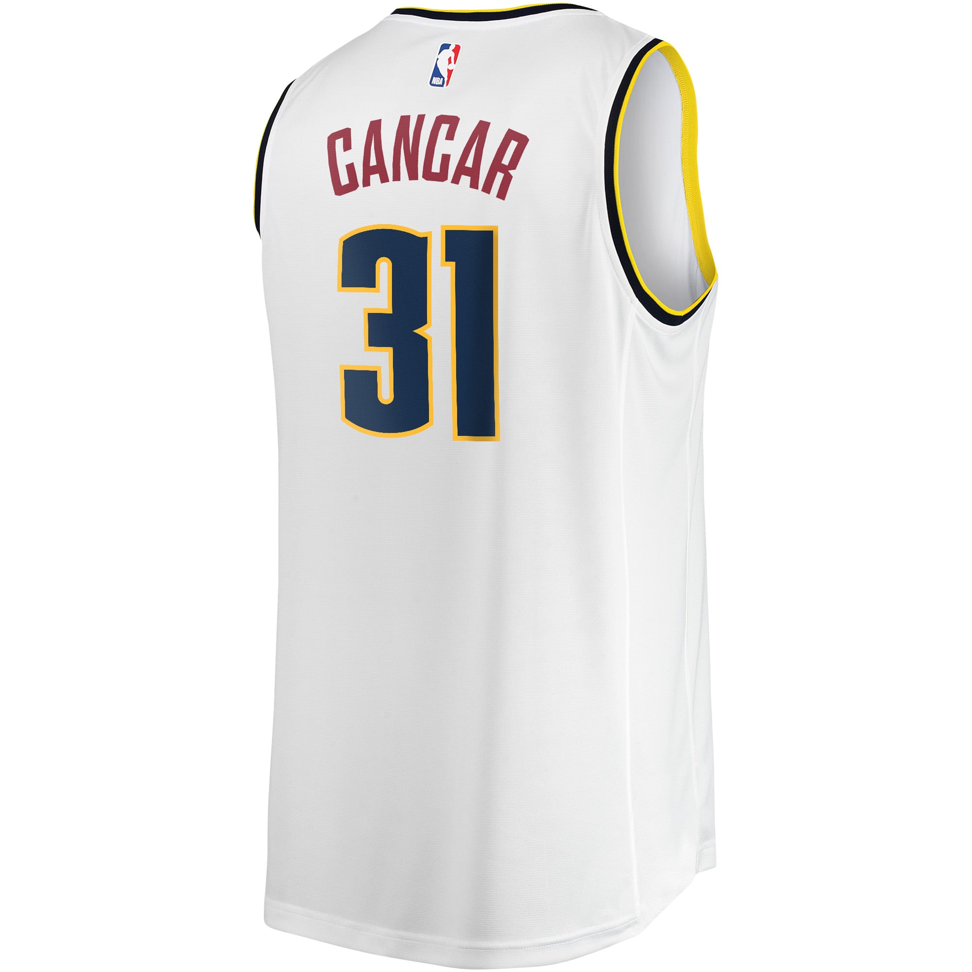 Vlatko Cancar Denver Nuggets Fast Break Player Jersey - Association Edition - White - Image 4