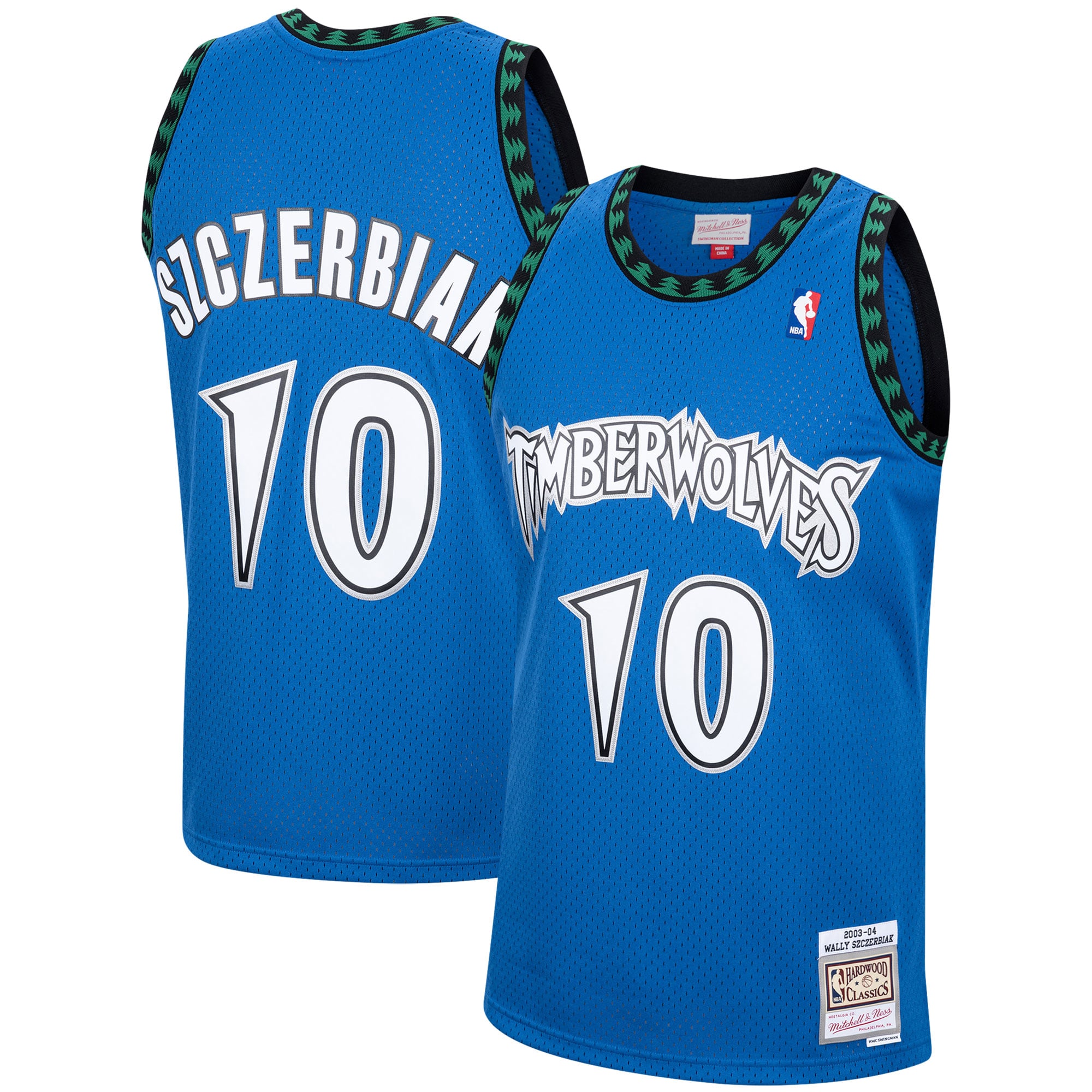 Wally Szczerbiak Minnesota Timberwolves 2003/04 Hardwood Classics Swingman Jersey - Blue - Image 2