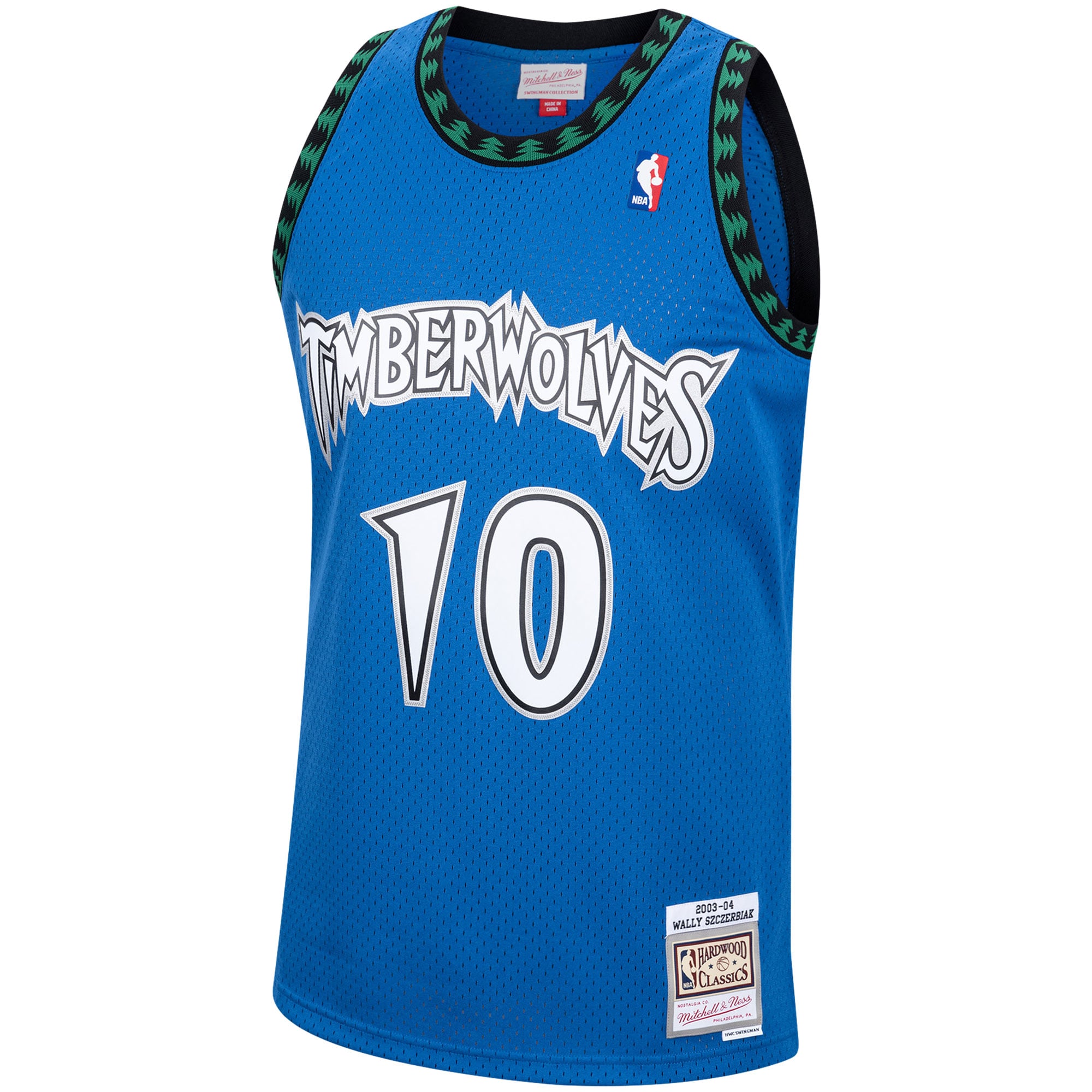 Wally Szczerbiak Minnesota Timberwolves 2003/04 Hardwood Classics Swingman Jersey - Blue - Image 3
