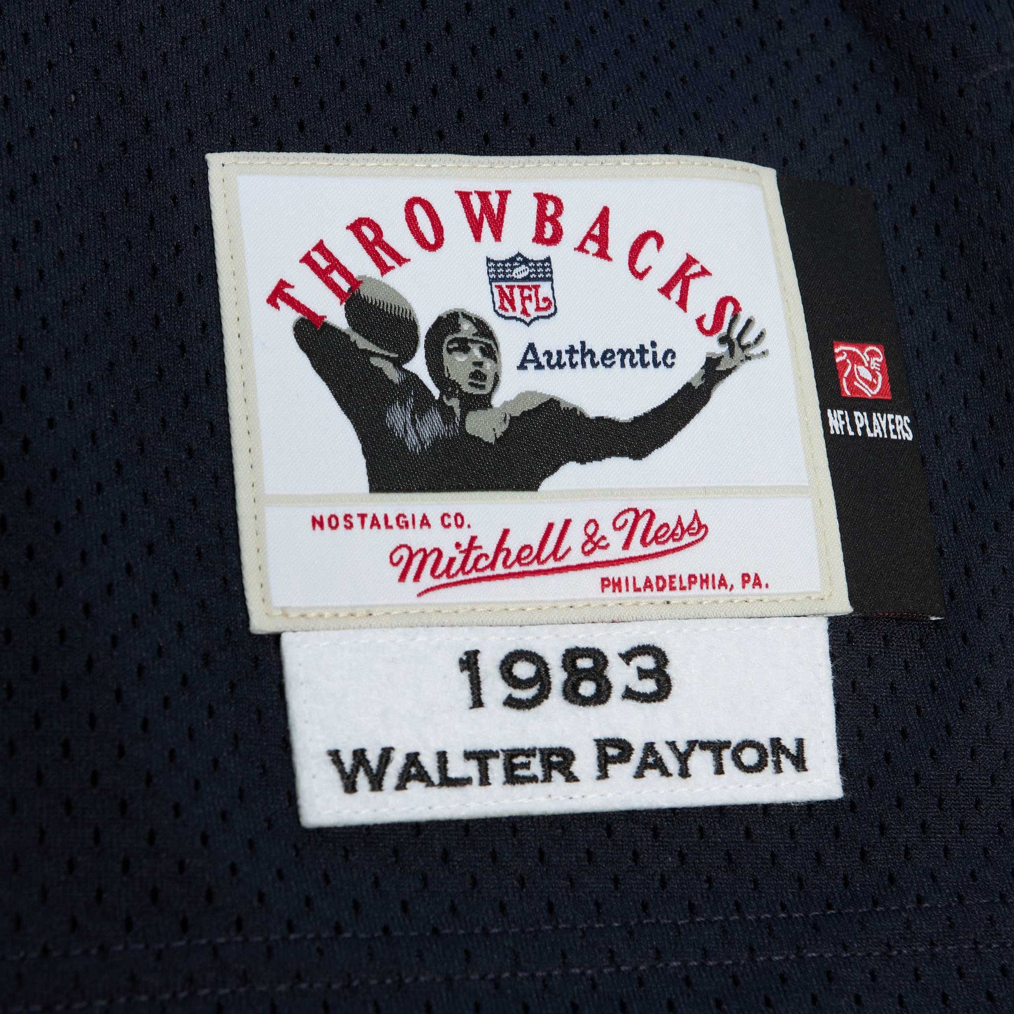 Walter Payton Chicago Bears 1983 Throwback Retired Player Jersey - Navy - Image 6