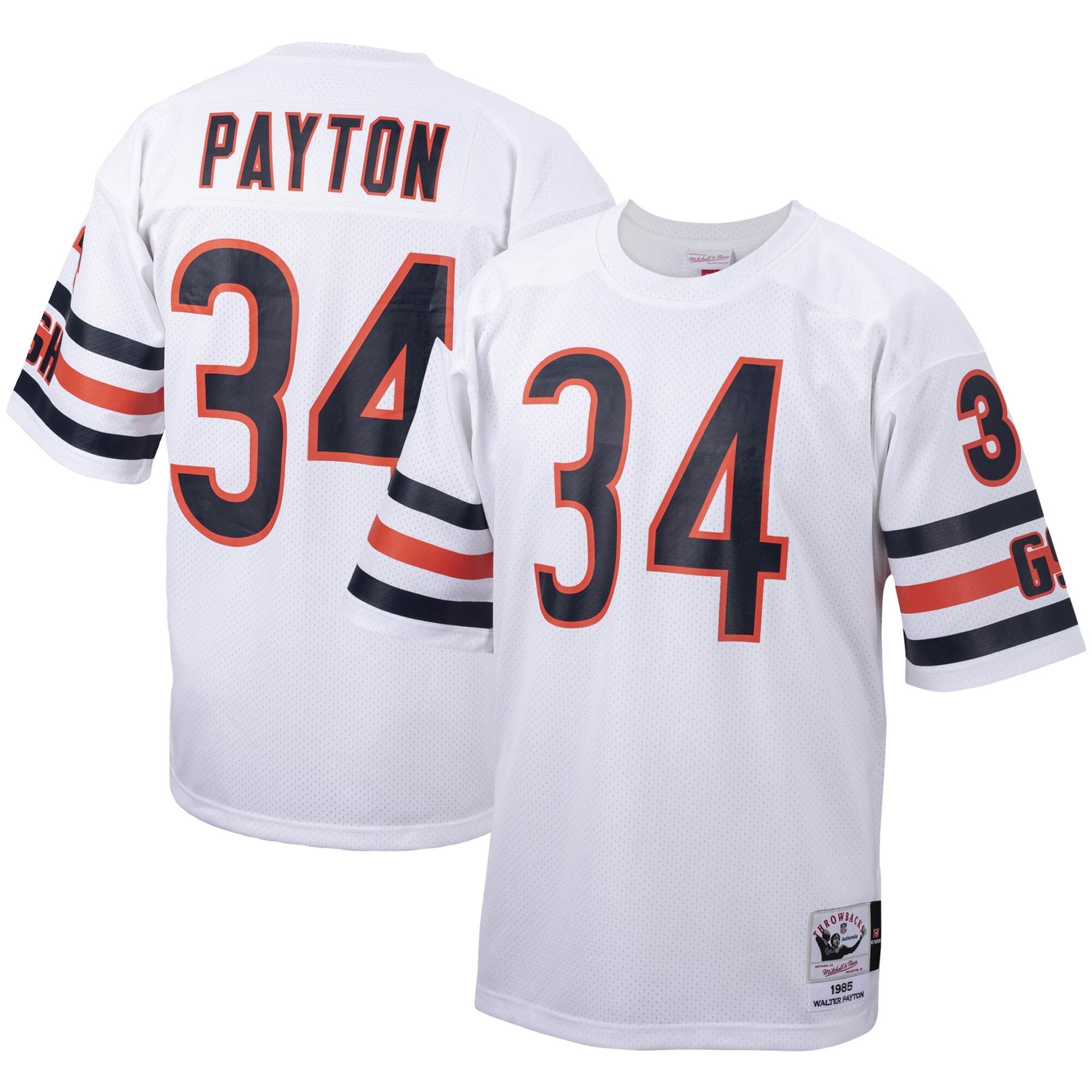 Walter Payton Chicago Bears Big & Tall 1985 Retired Player Jersey - White - Image 2