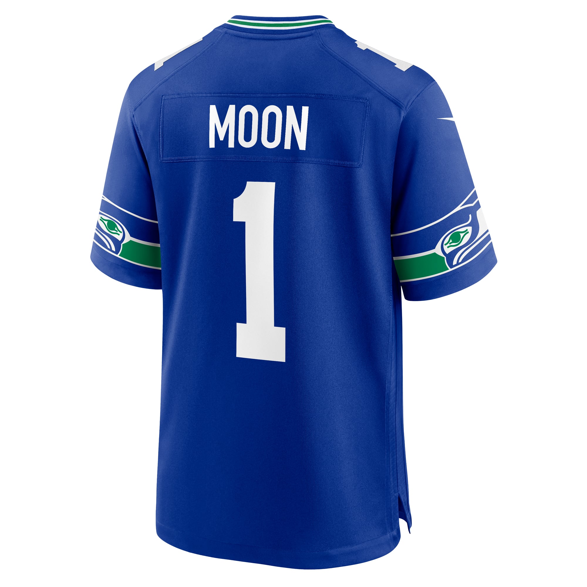 Warren Moon Seattle Seahawks Retired Player Alternate Game Jersey - Royal - Image 4