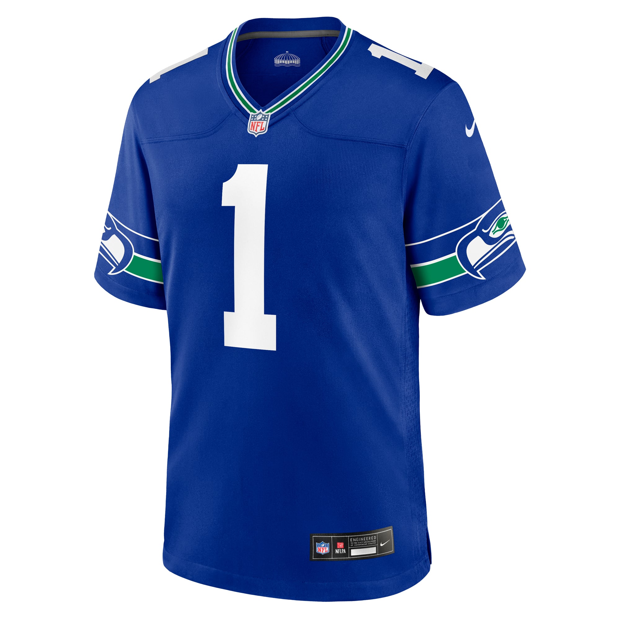 Warren Moon Seattle Seahawks Retired Player Alternate Game Jersey - Royal - Image 3