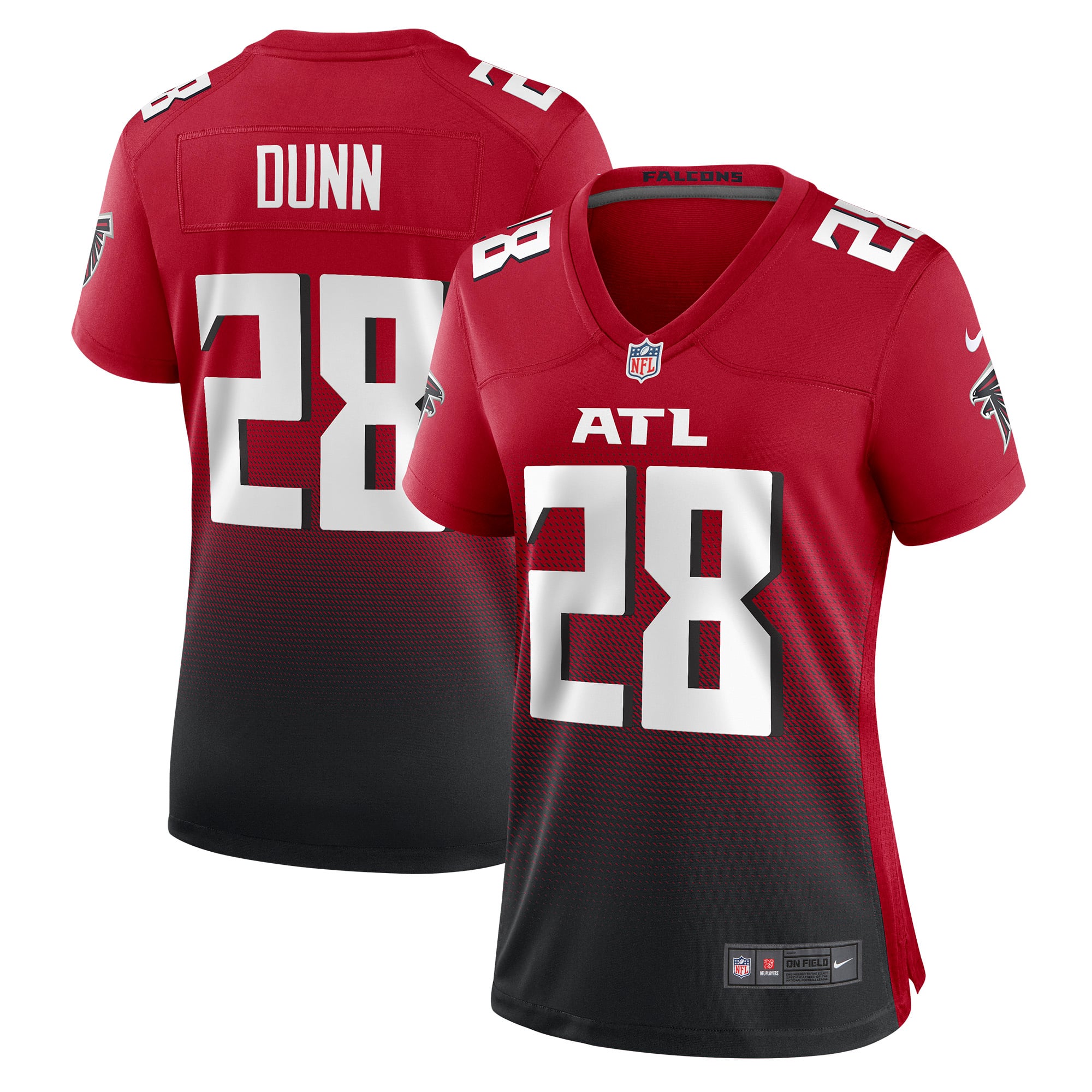 Warrick Dunn Atlanta Falcons Women's Retired Game Jersey - Red - Image 2