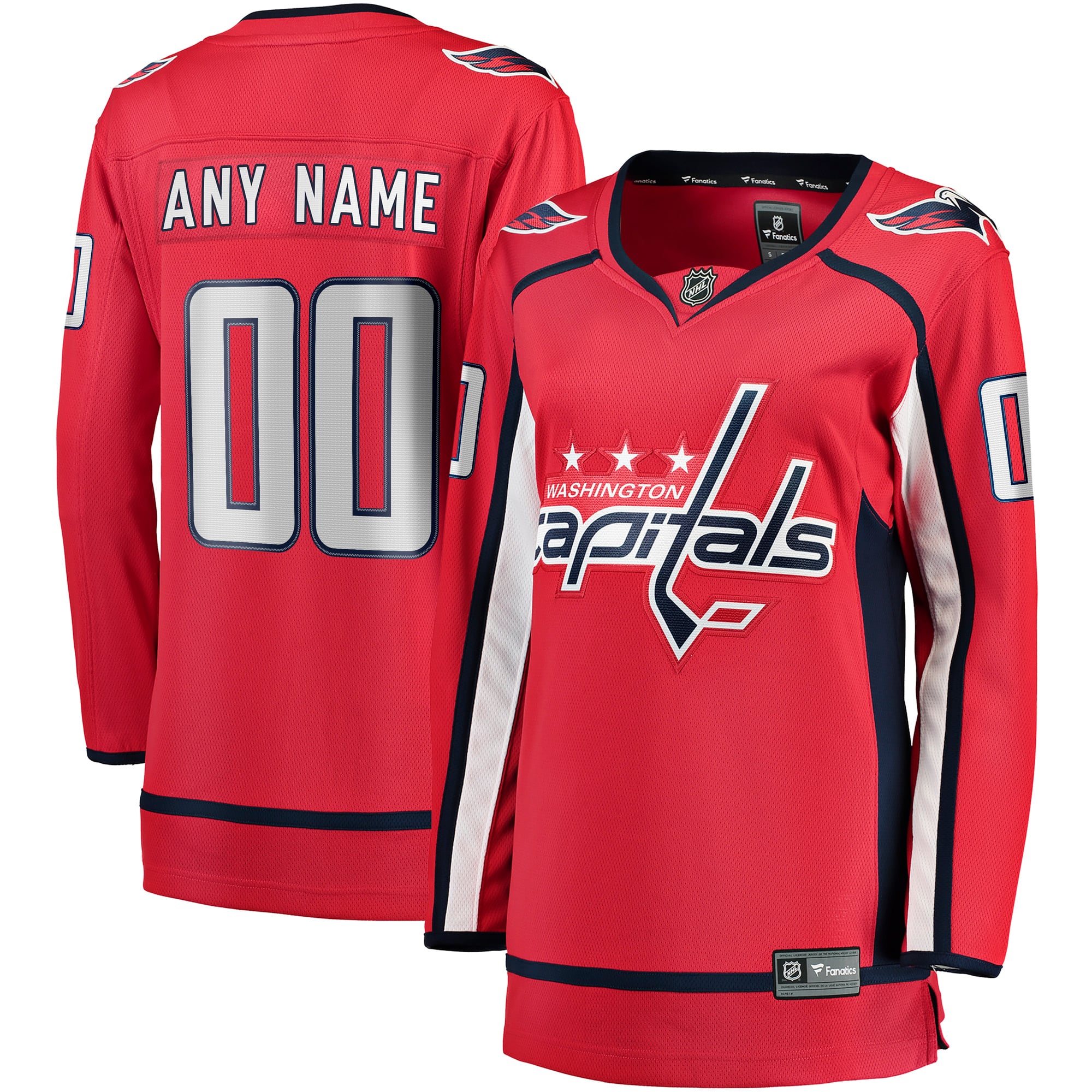 Washington Capitals Women's Home Breakaway Custom Jersey - Red - Image 2