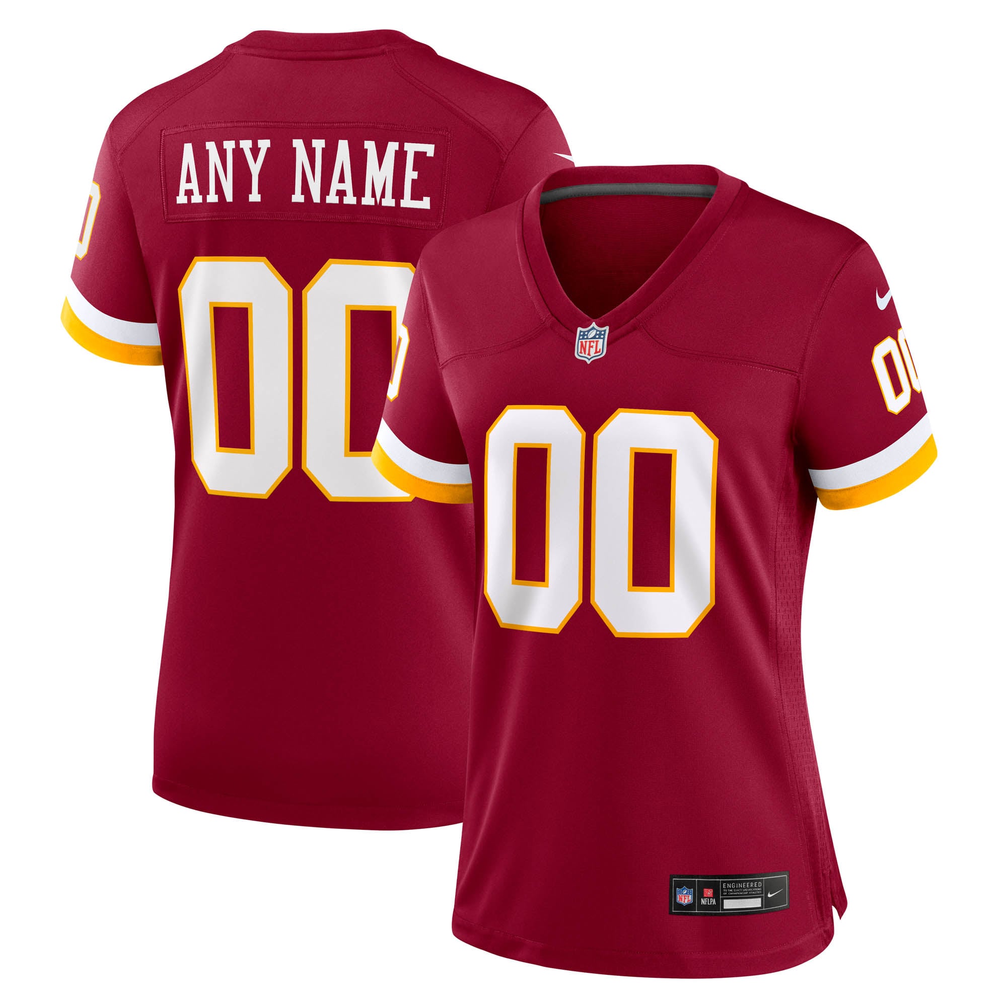 Washington Commanders Women's Custom Game Jersey - Burgundy - Image 2