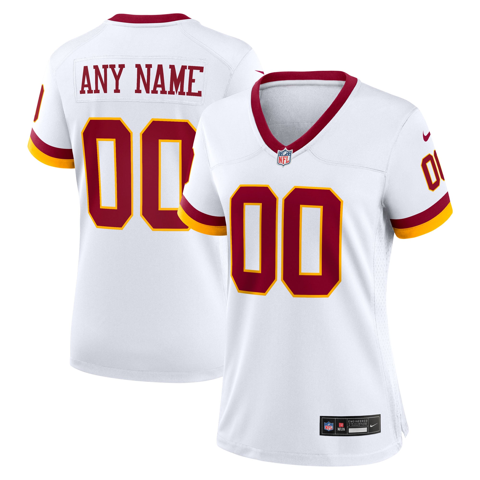 Washington Commanders Women's Custom Game Jersey - White