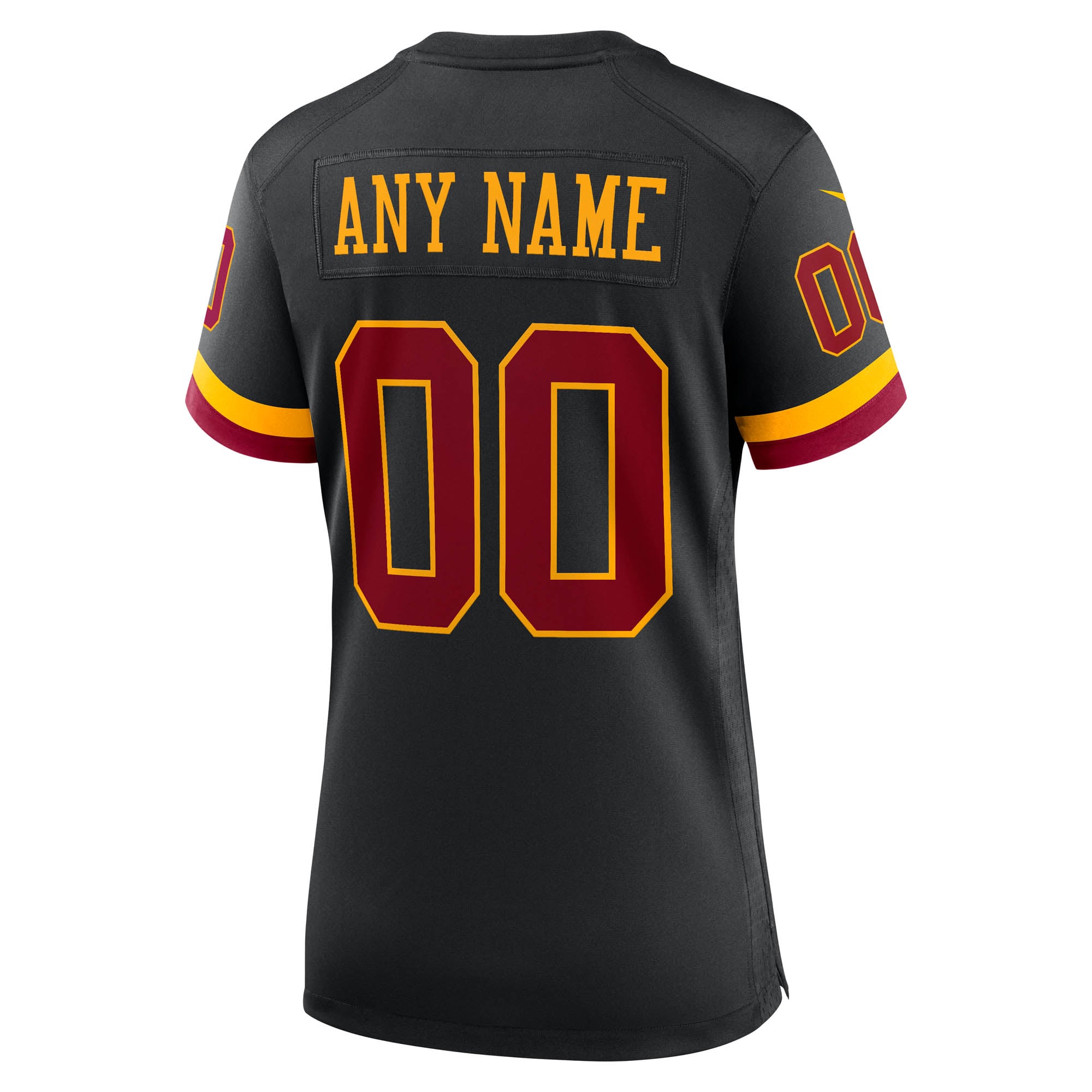 Washington Commanders Women's Hail Raiser Alternate Custom Game Jersey - Black - Image 4