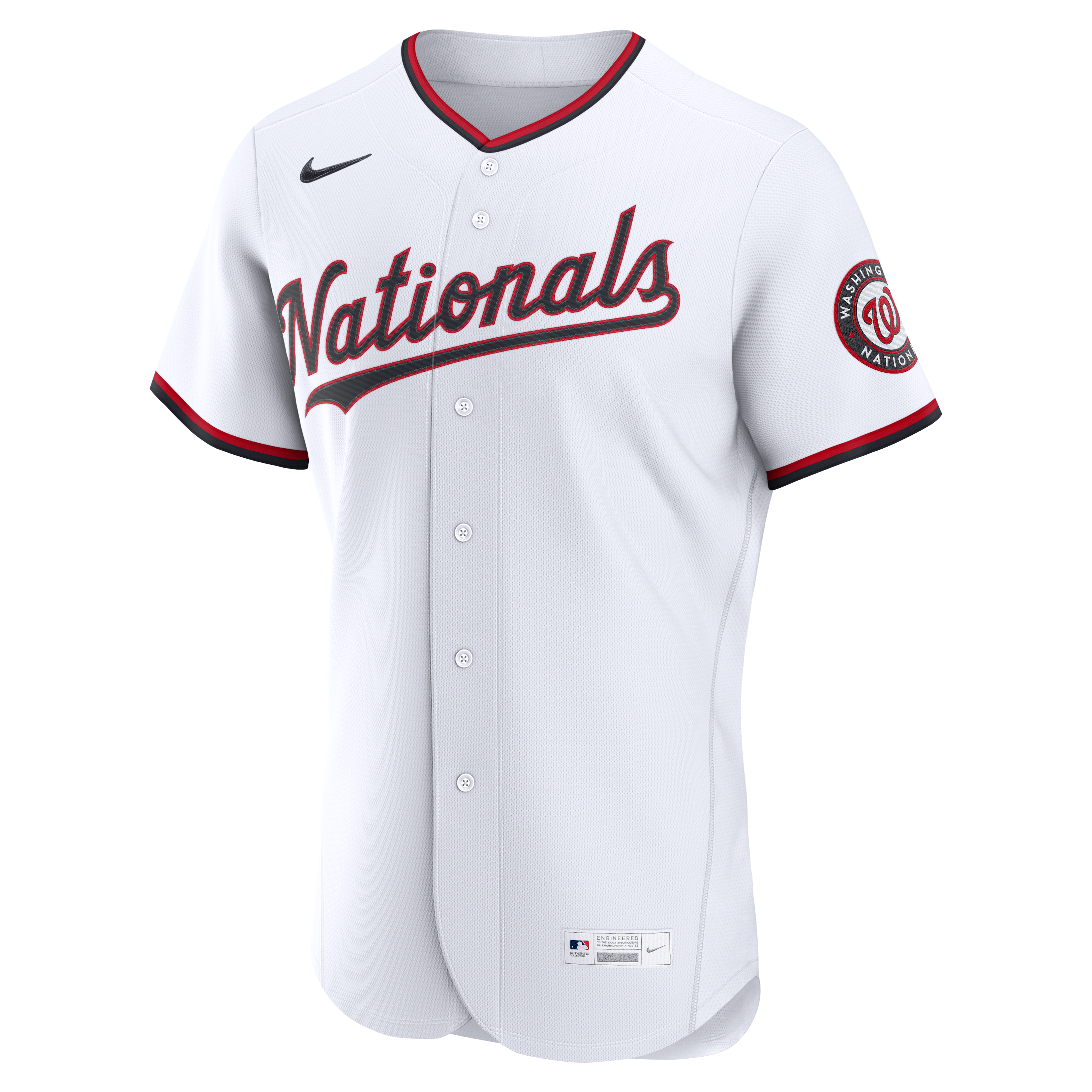 Washington Nationals Alternate Jersey - White - Image 4