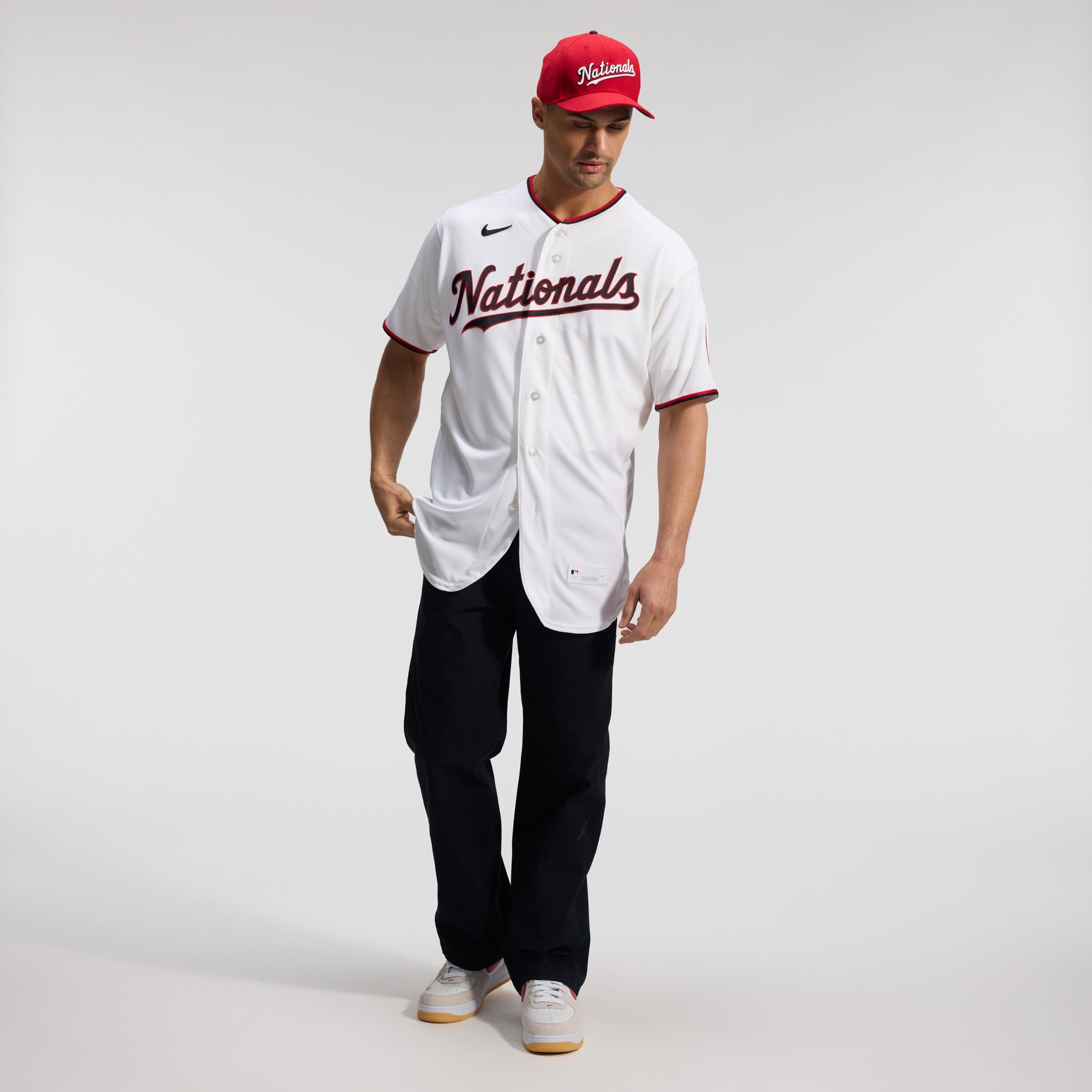 Washington Nationals Alternate Jersey - White - Image 8