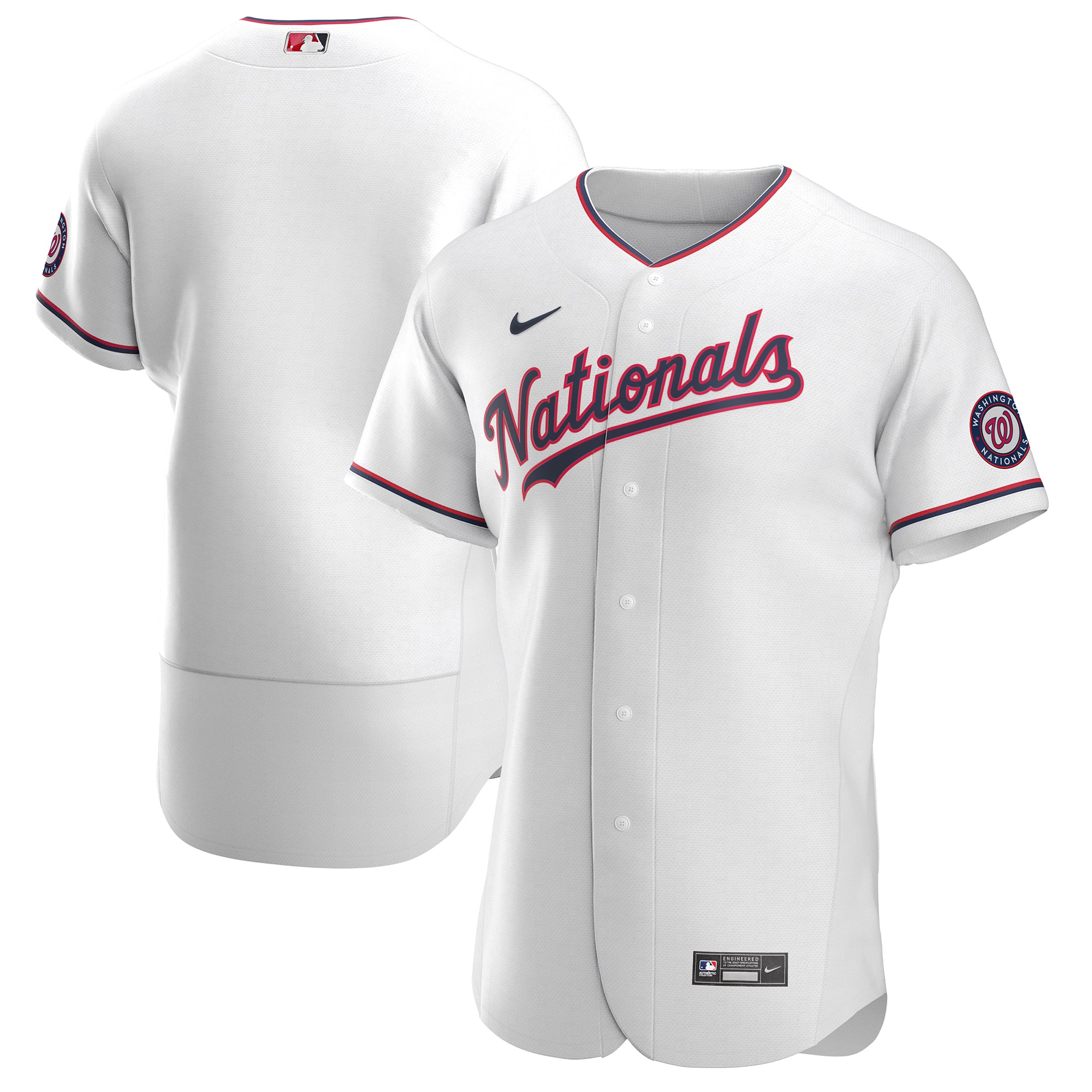 Washington Nationals Alternate Team Jersey - White - Image 2