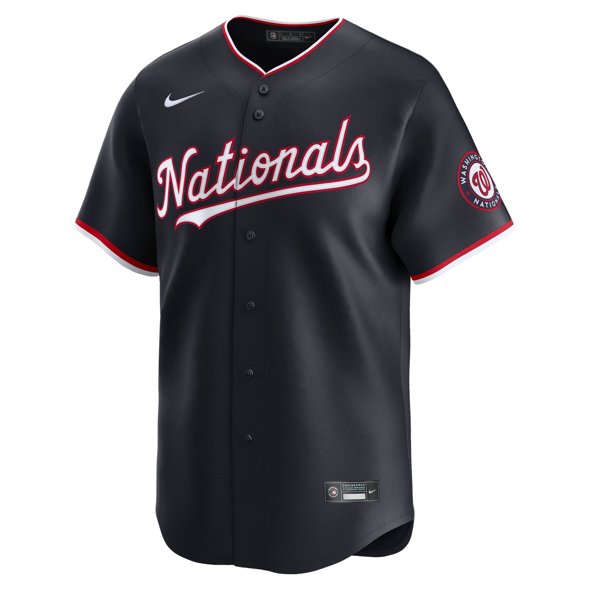Washington Nationals Home Limited Custom Jersey - Navy - Image 3