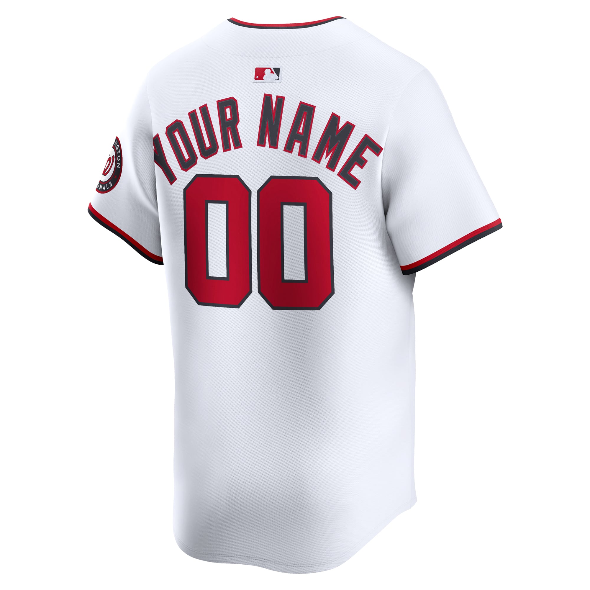 Washington Nationals Home Limited Custom Jersey - White - Image 4
