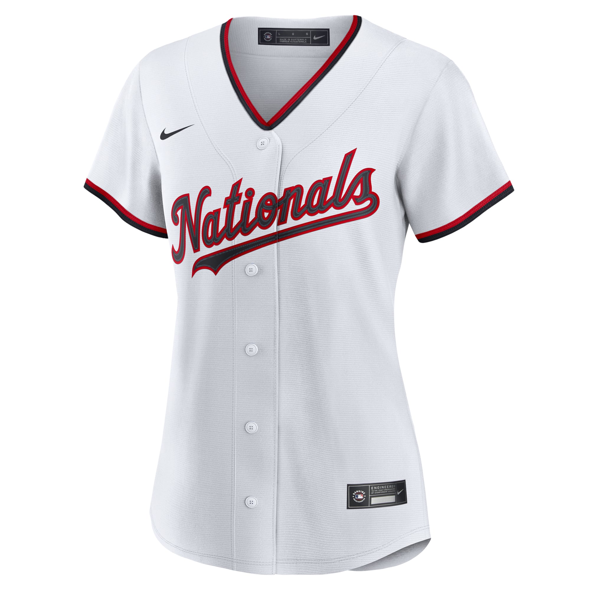 Washington Nationals Women's Home Custom 2.0 Jersey - White - Image 3