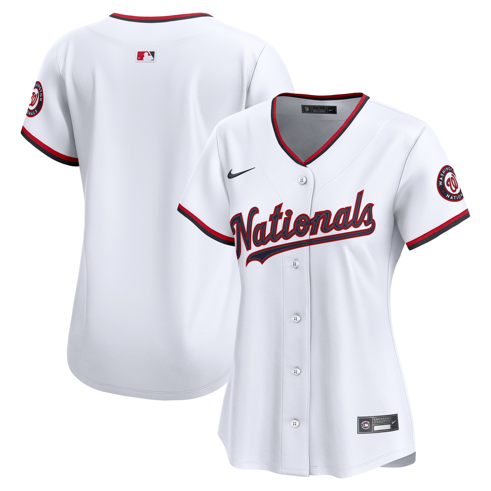 Washington Nationals Women's Home Limited Jersey - White - Image 2