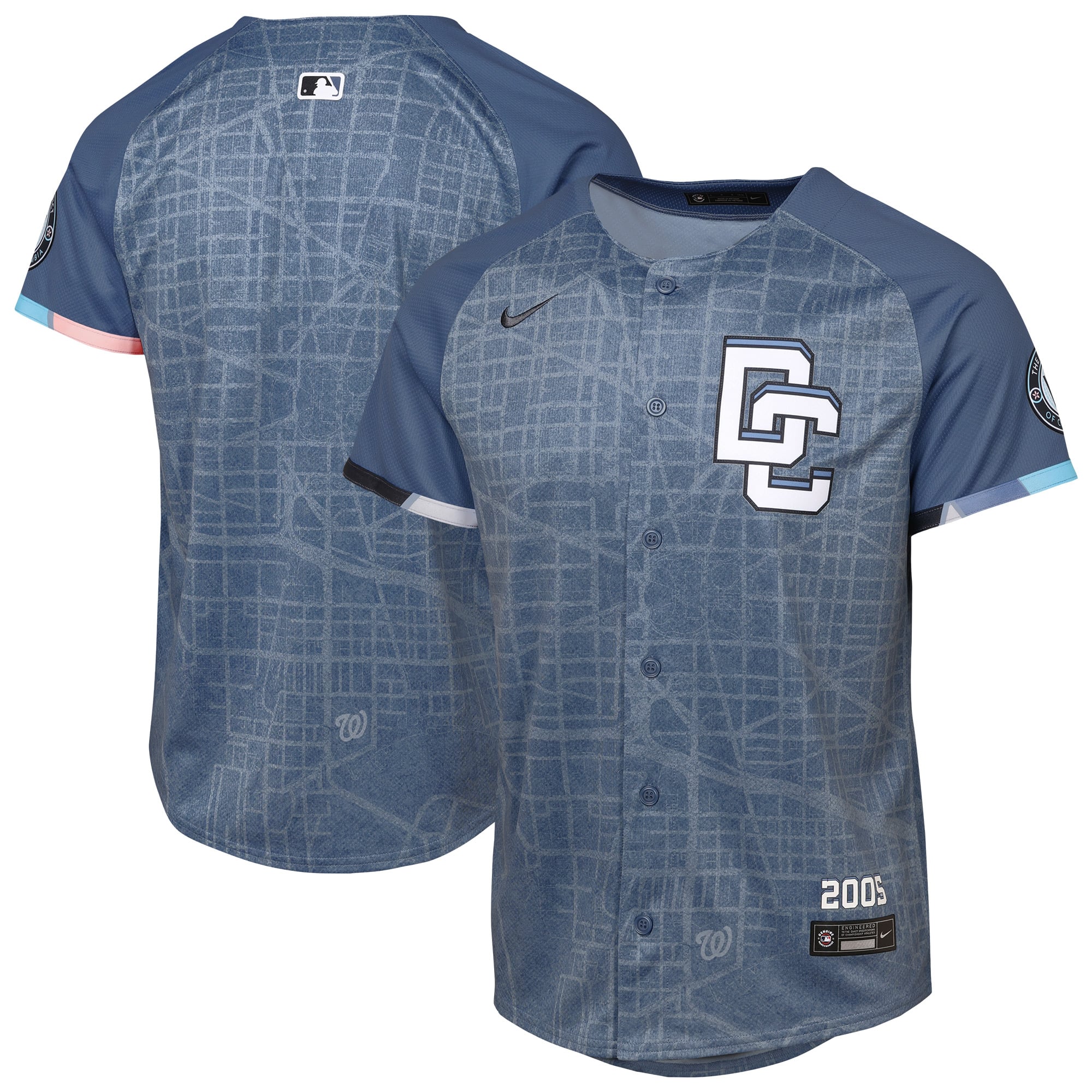 Washington Nationals Youth 2025 City Connect Limited Jersey - Blue - Image 2