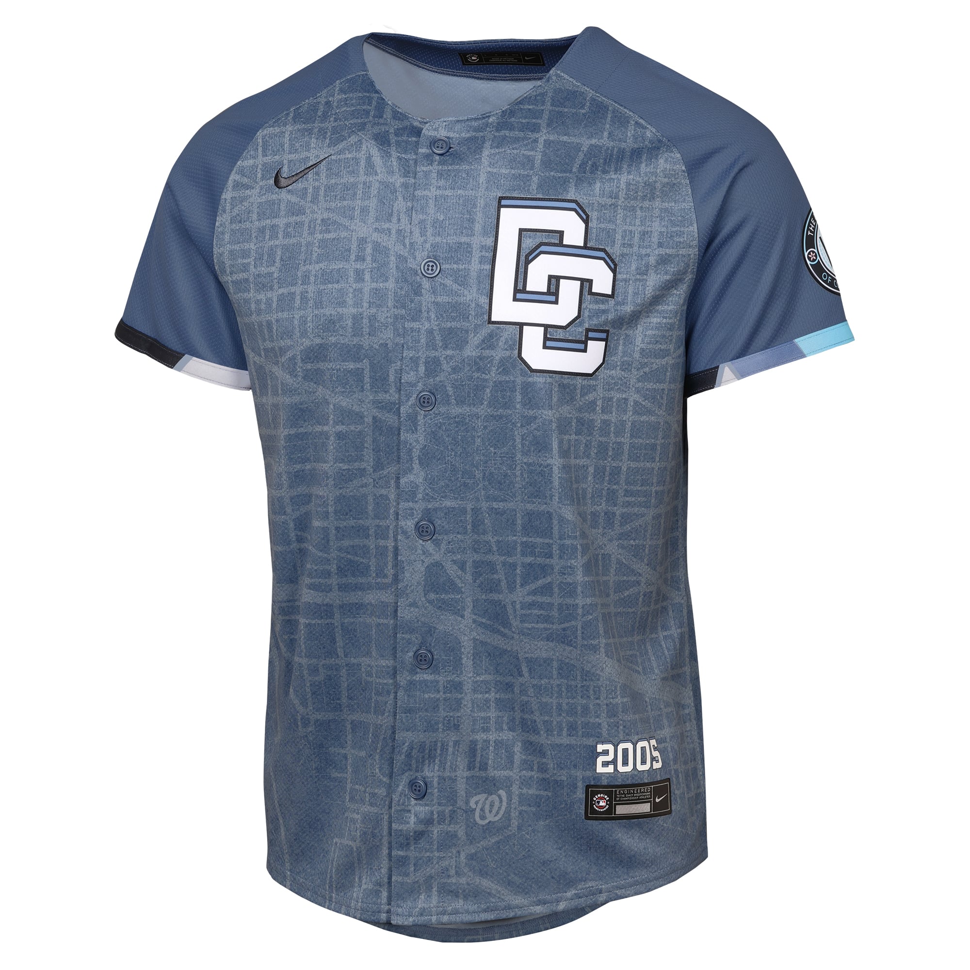 Washington Nationals Youth 2025 City Connect Limited Jersey - Blue - Image 3