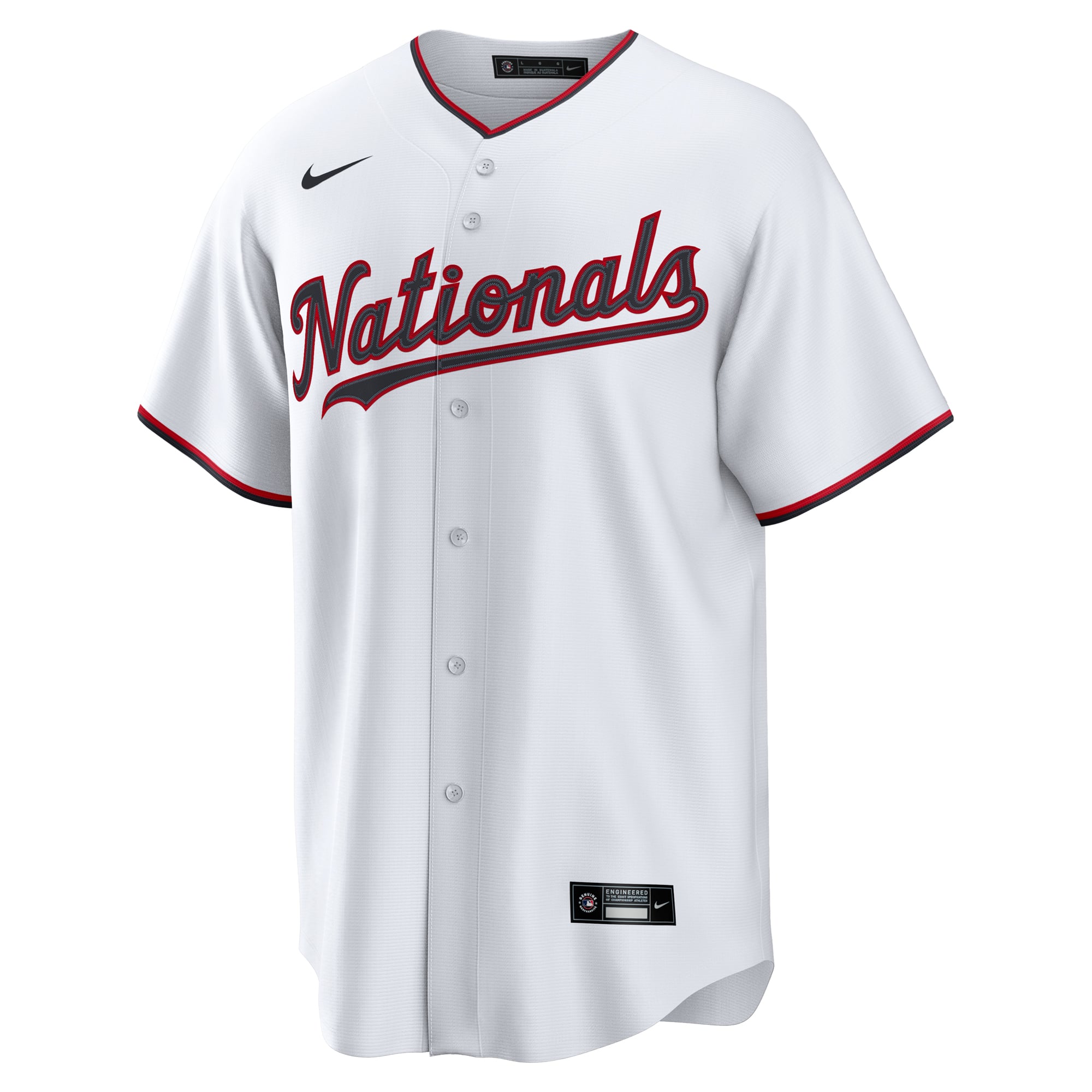 Washington Nationals Youth Home Jersey - White - Image 3