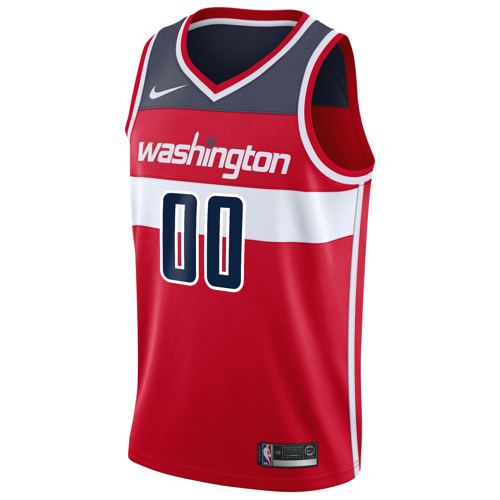 Washington Wizards 2020/21 Swingman Custom Jersey - Association Edition - Red - Image 3