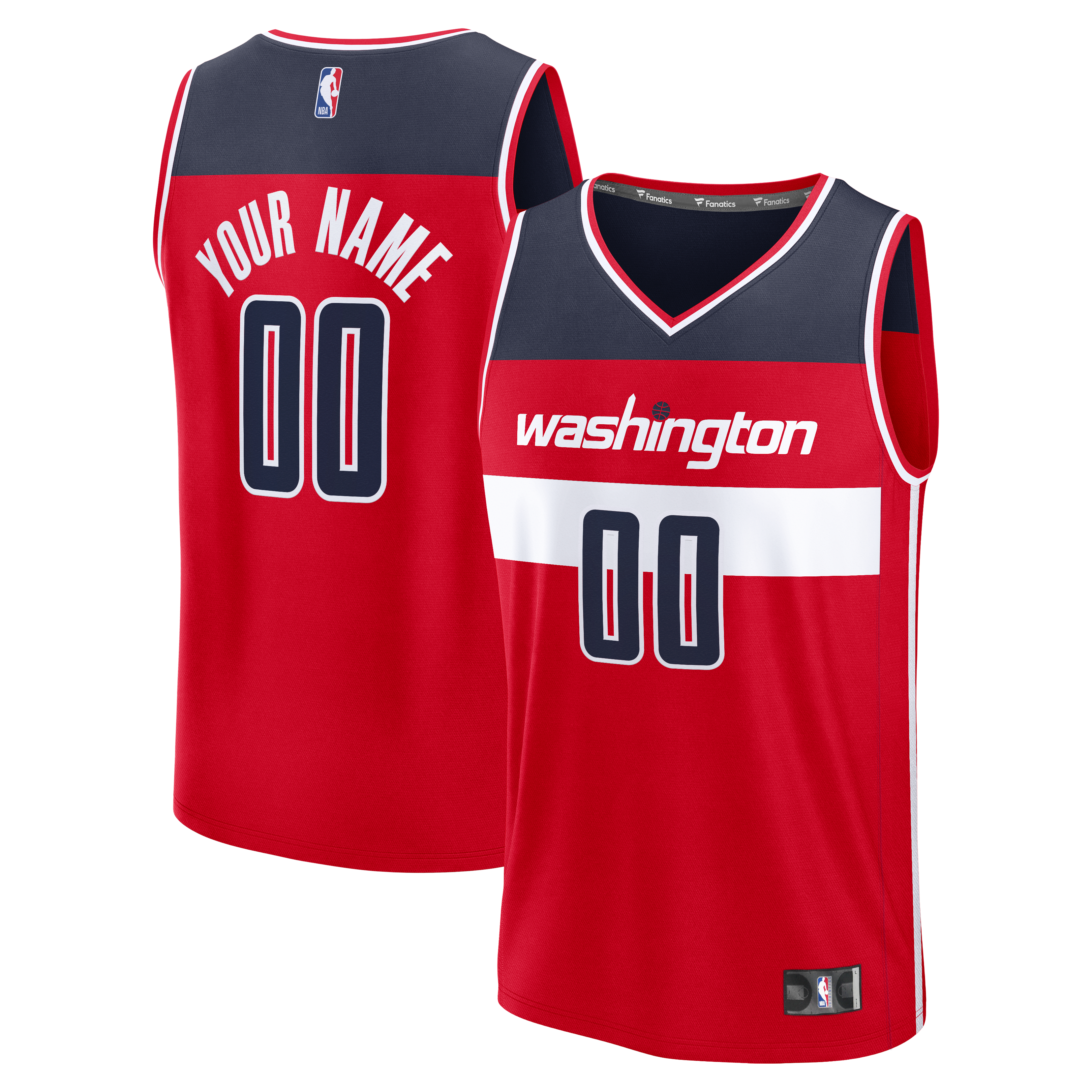 Washington Wizards Fast Break Custom Jersey - Statement Edition - Red - Image 2
