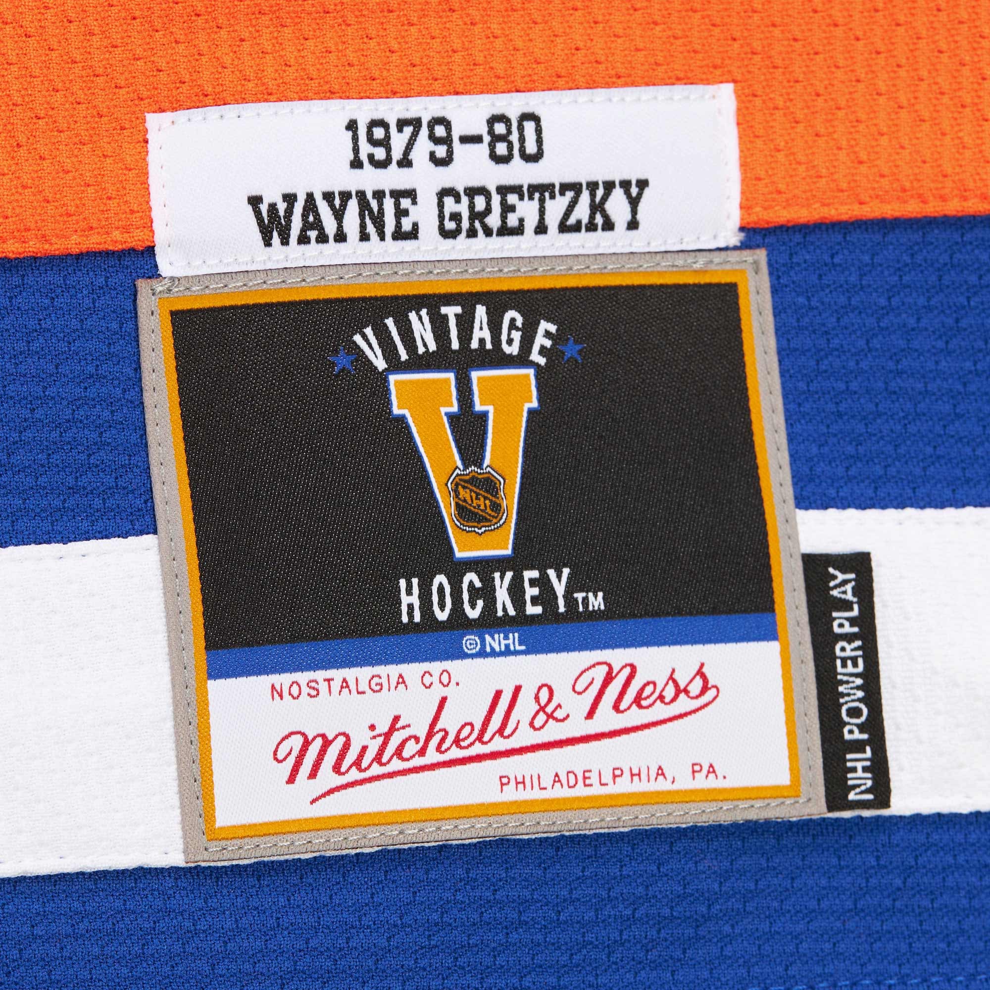 Wayne Gretzky Edmonton Oilers 1979-80 Power Play Jersey - Royal - Image 7