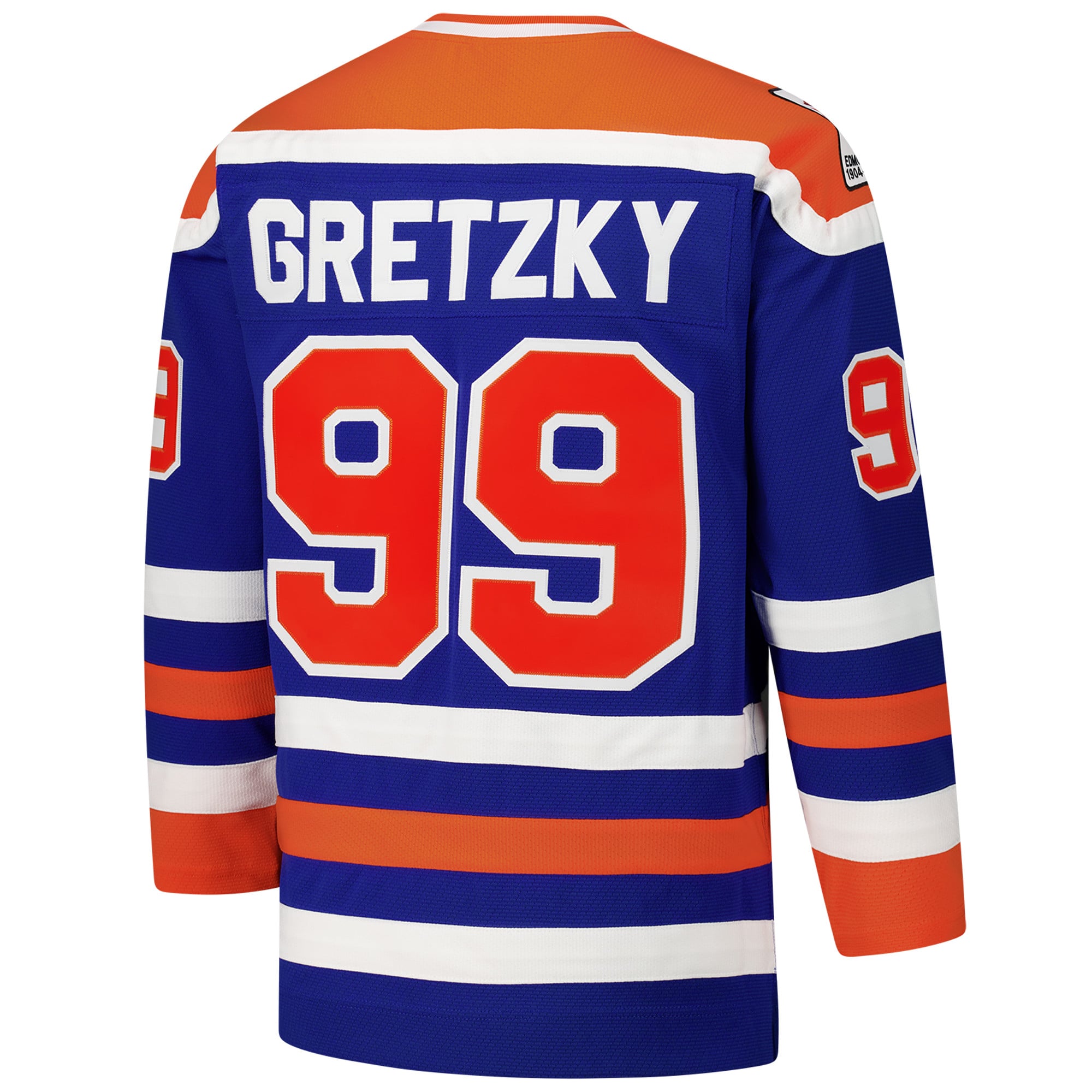 Wayne Gretzky Edmonton Oilers 1979-80 Power Play Jersey - Royal - Image 4