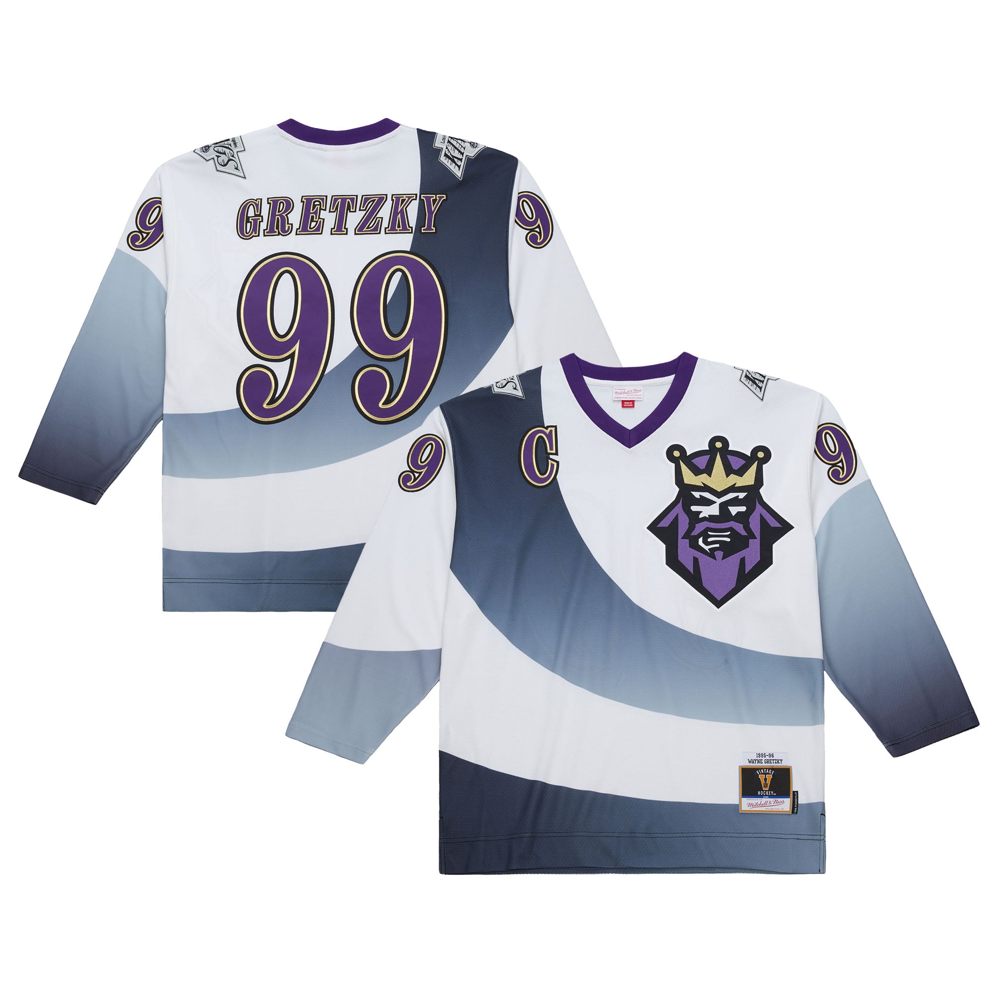 Wayne Gretzky Los Angeles Kings 1995-96 Power Play Jersey - White - Image 2