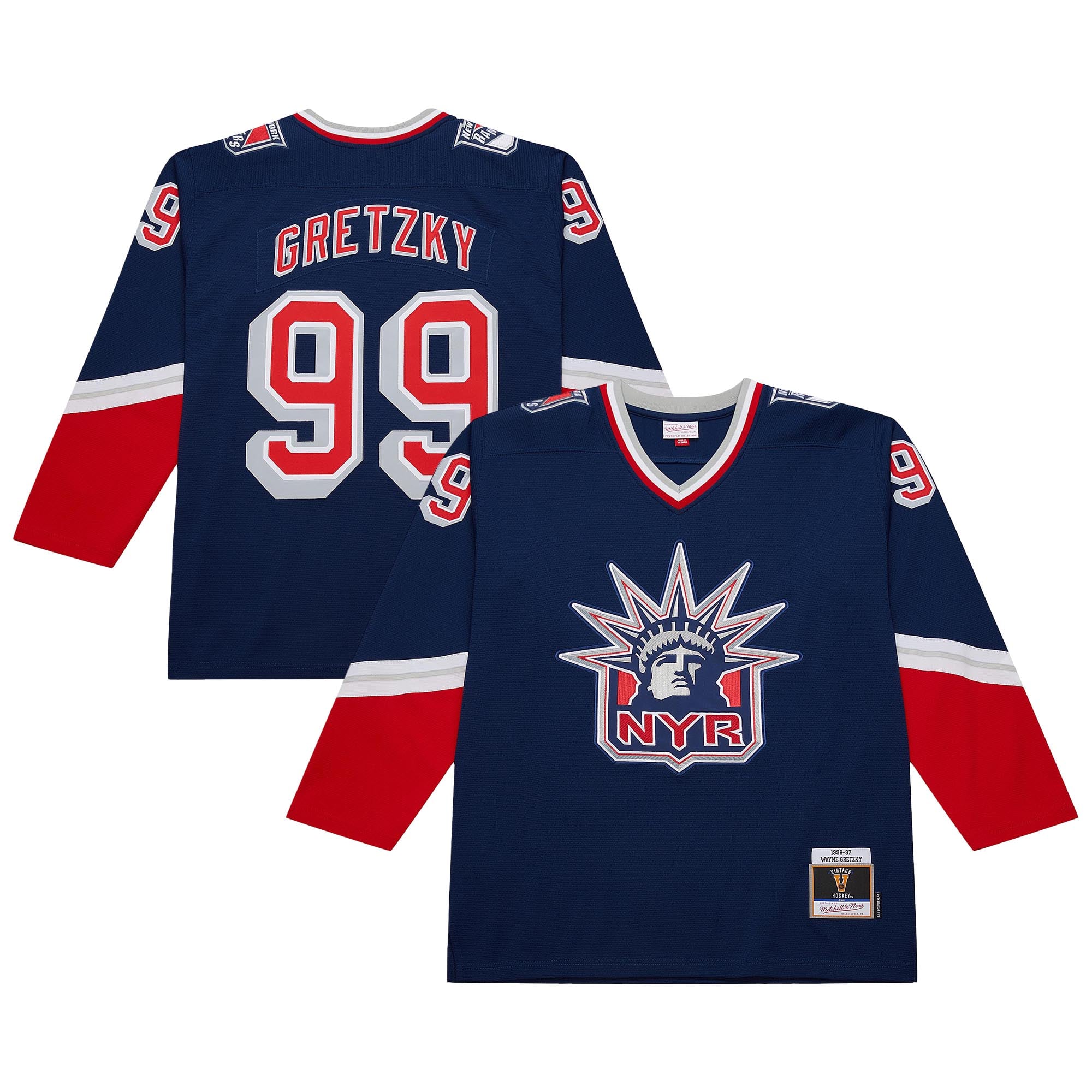 Wayne Gretzky New York Rangers Youth 1996/97 Power Play Player Jersey - Image 2