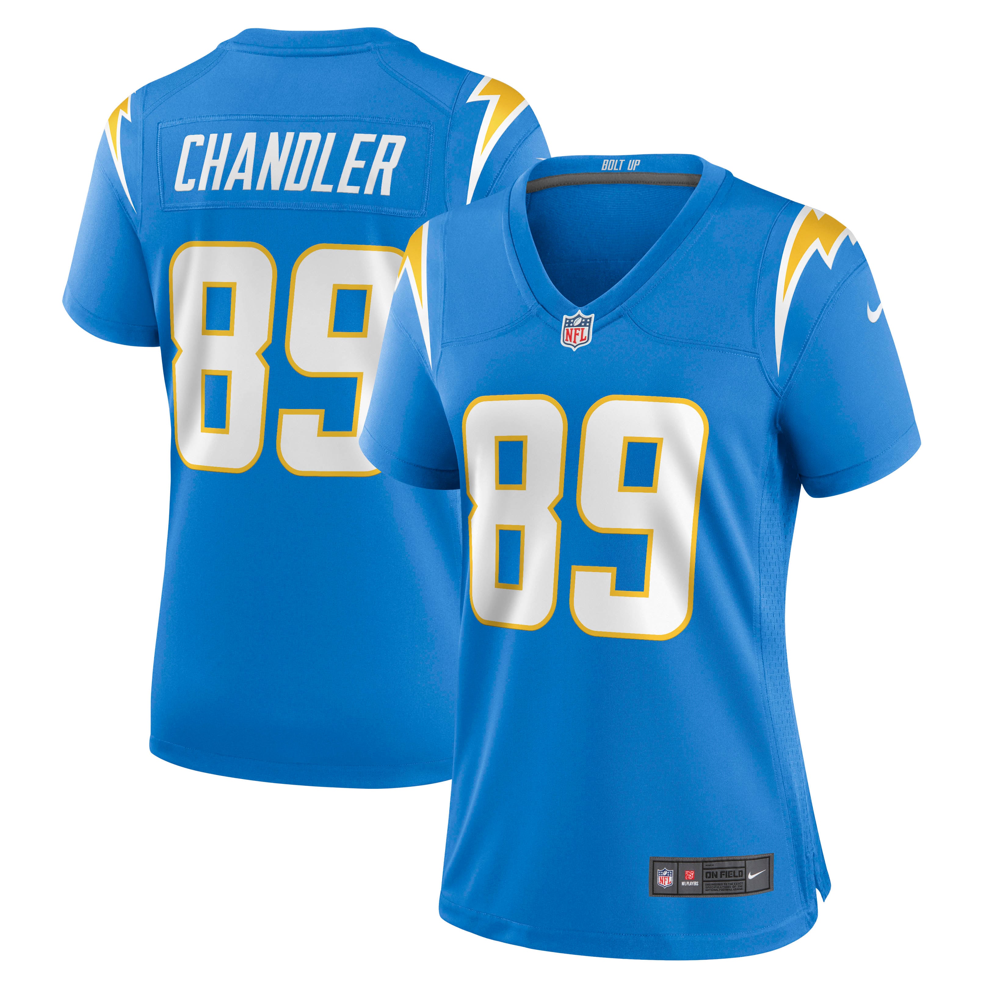 Wes Chandler Los Angeles Chargers Women's Retired Player Jersey - Powder Blue - Image 2