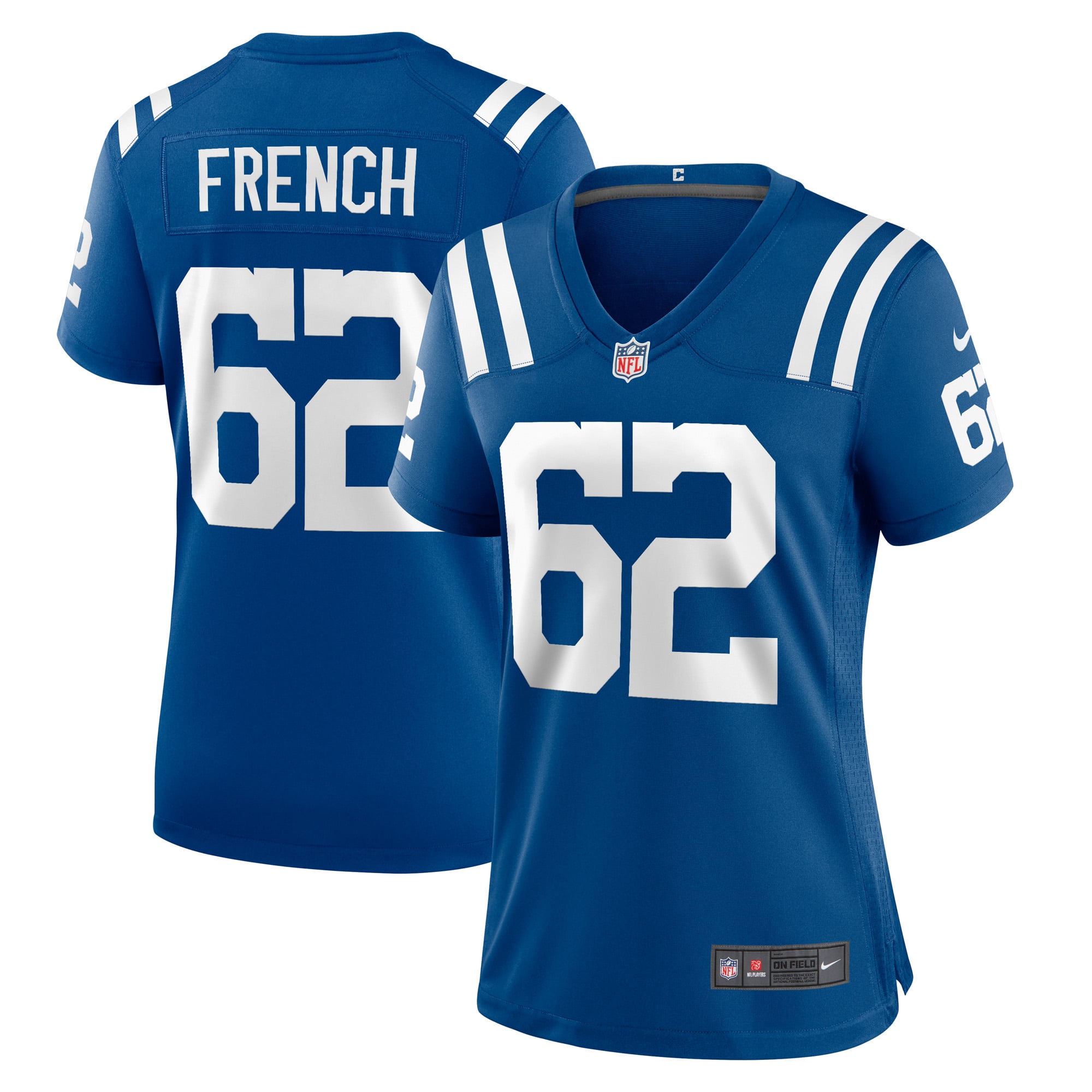 Wesley French Indianapolis Colts Women's Game Player Jersey - Royal - Image 2