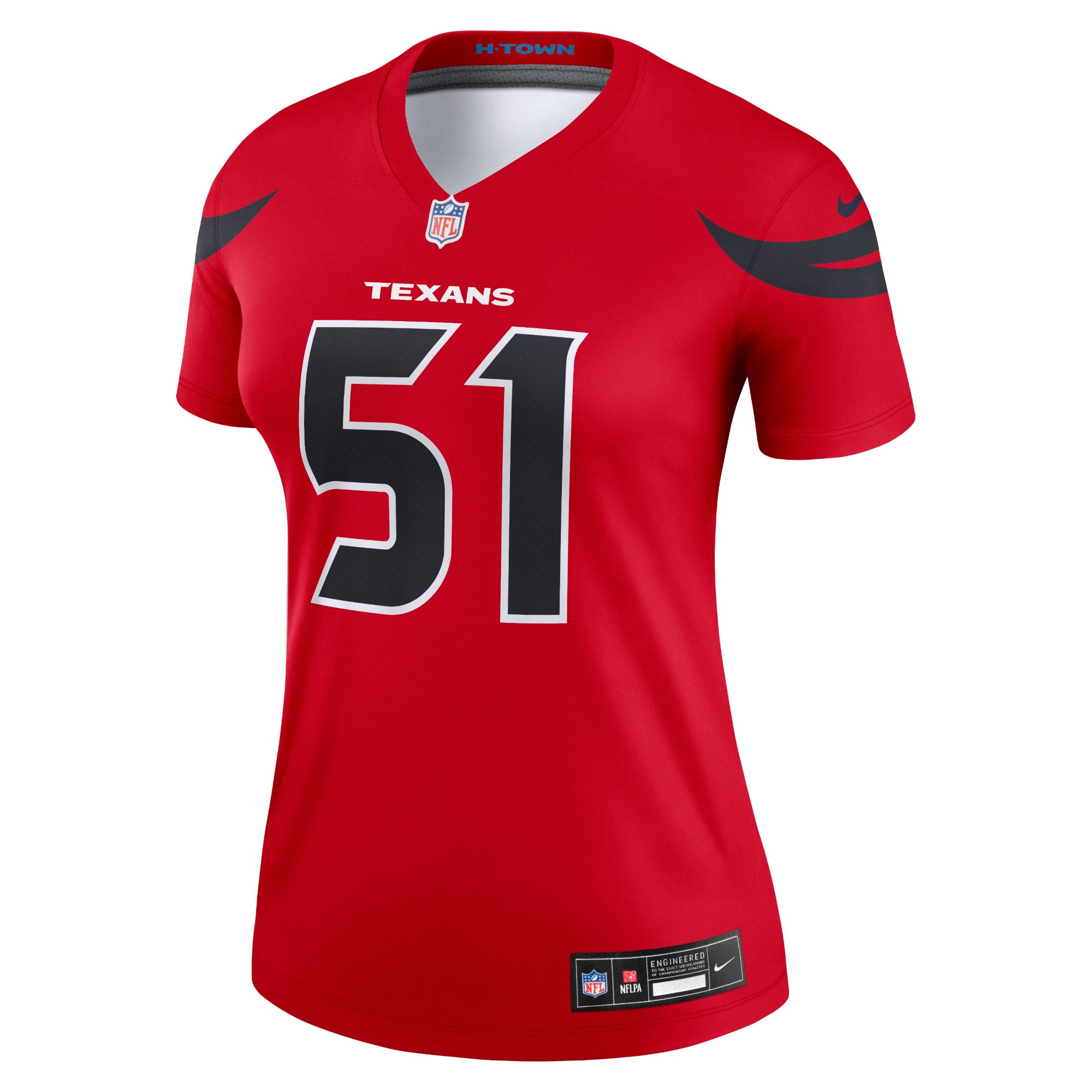 Will Anderson Jr. Houston Texans Women's Alternate Legend Player Performance Top - Navy - Red - Image 3