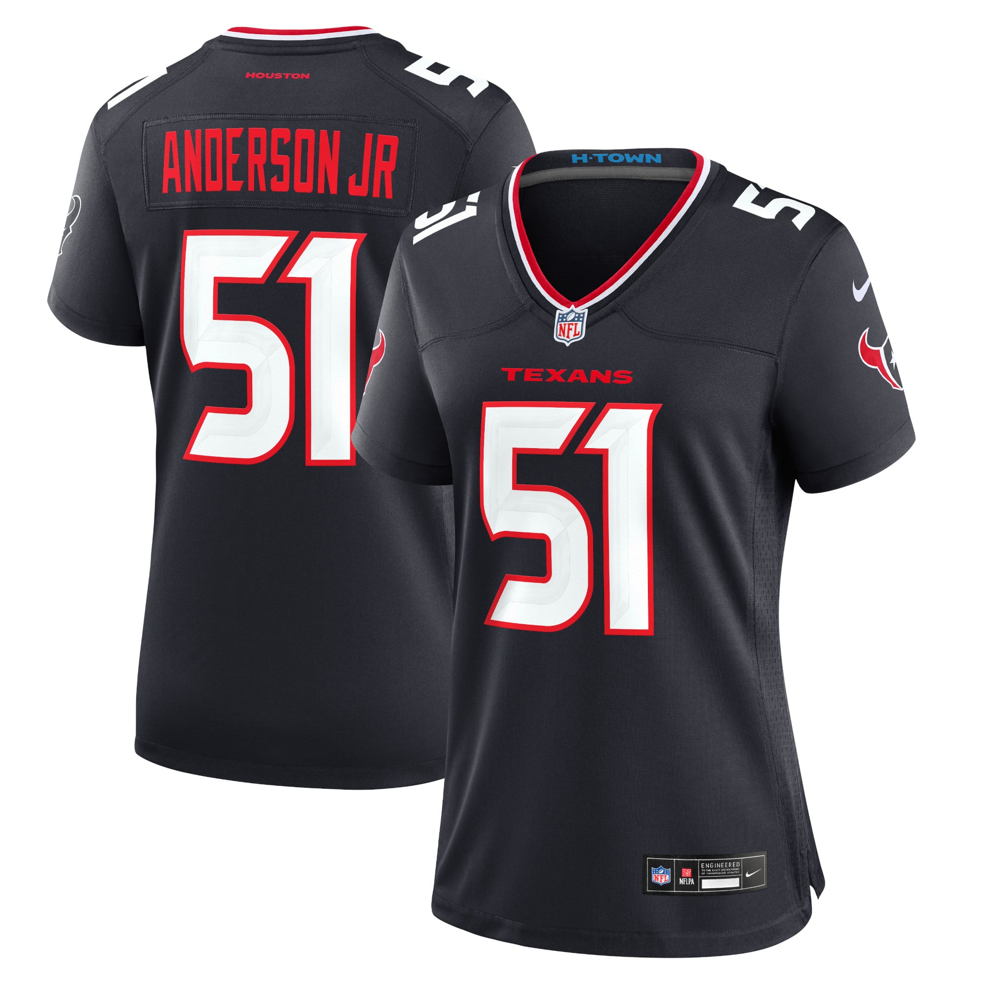 Will Anderson Jr. Houston Texans Women's Game Jersey - Navy - Image 2