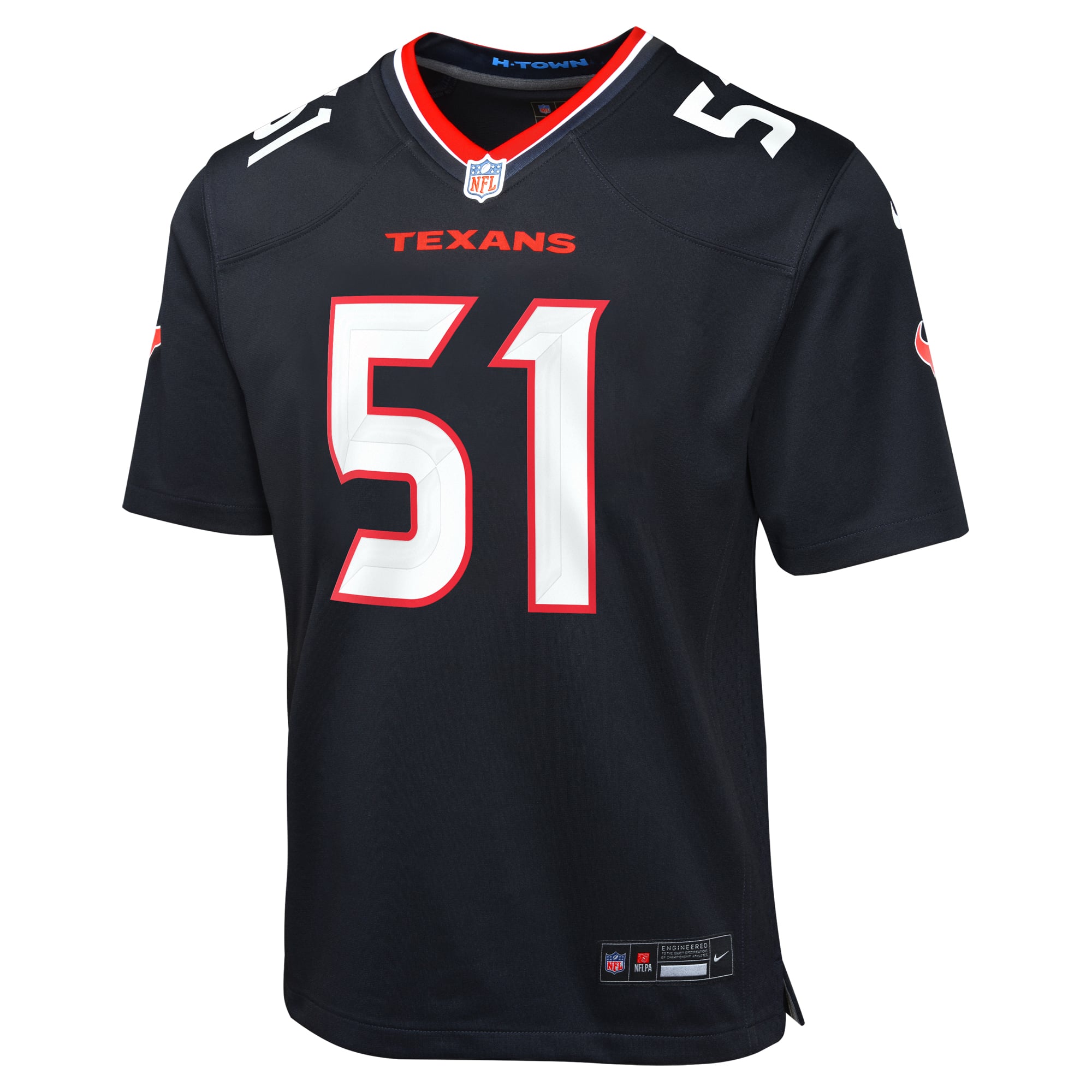 Will Anderson Jr. Houston Texans Youth Game Jersey - Navy - Image 3