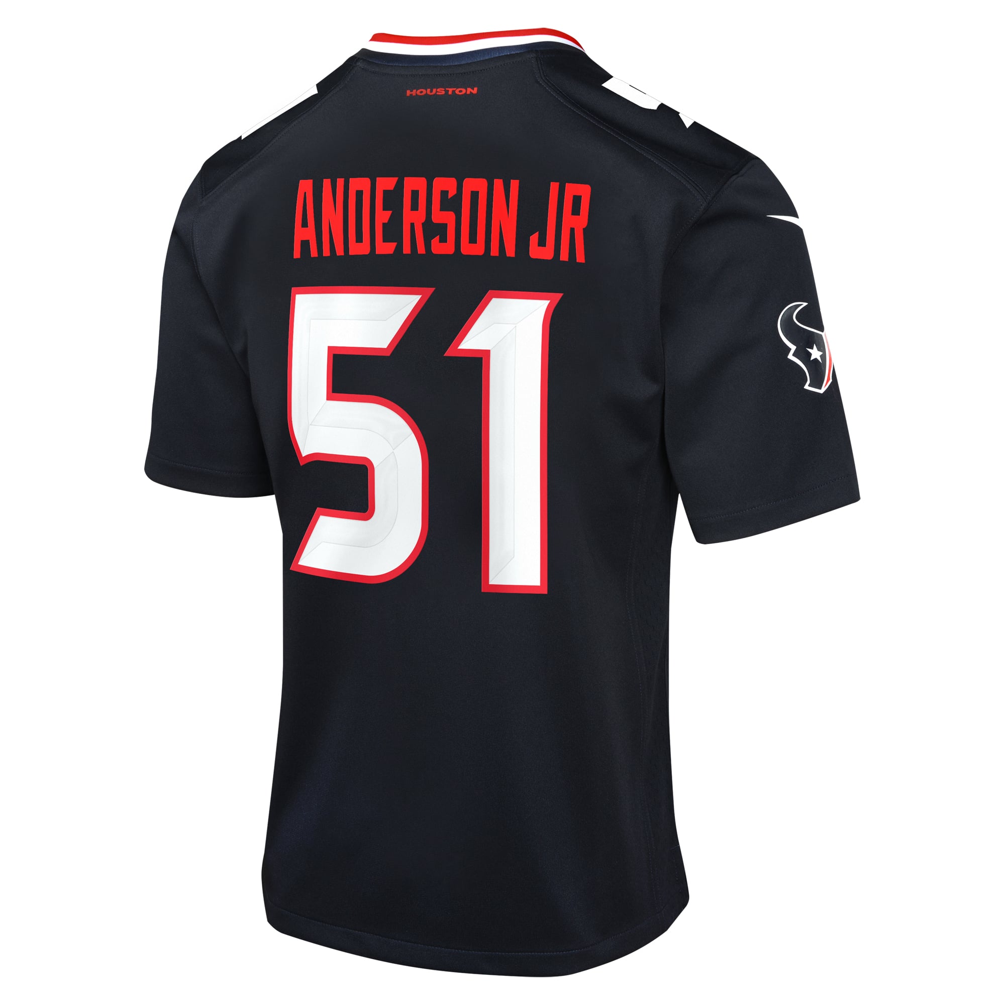 Will Anderson Jr. Houston Texans Youth Game Jersey - Navy - Image 4