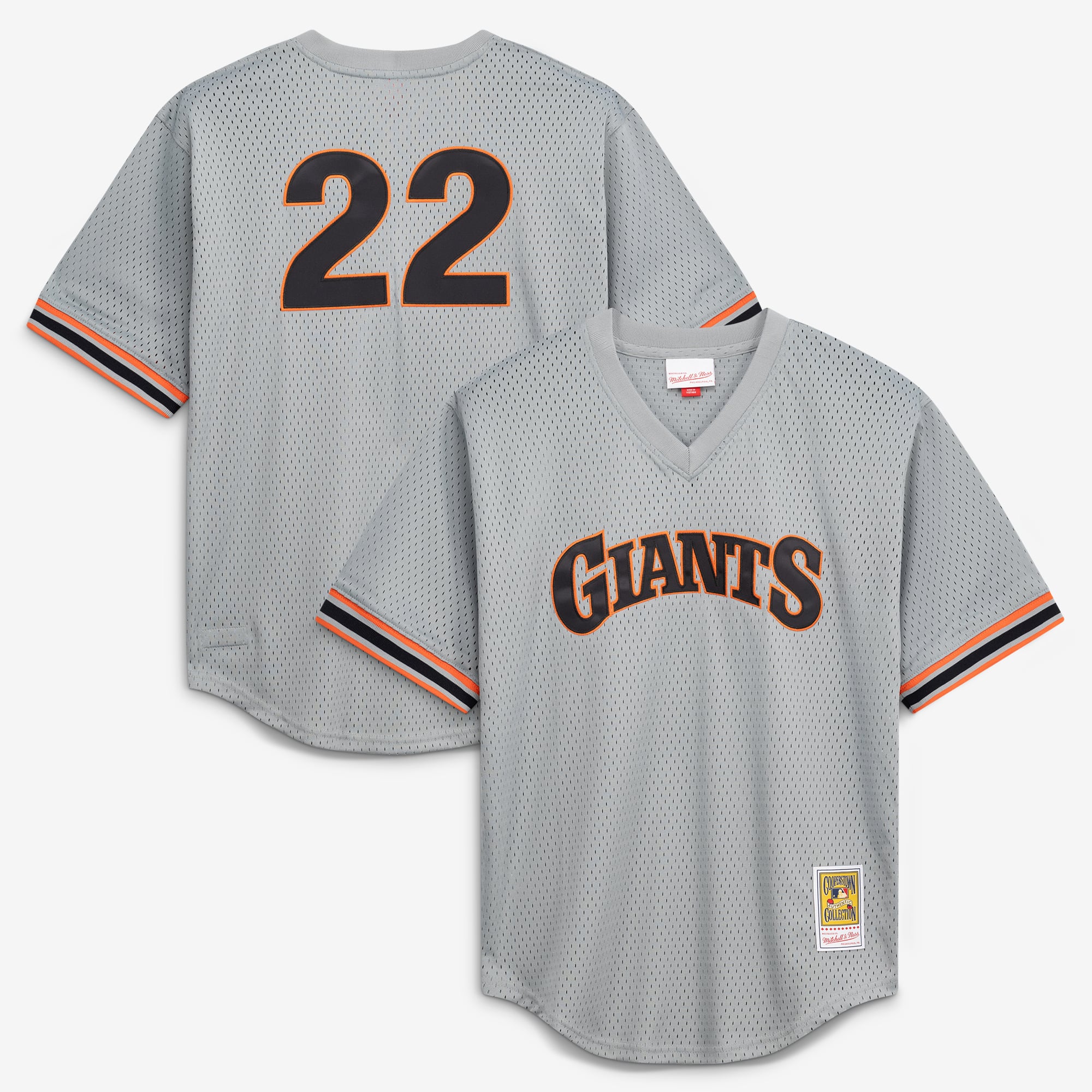 Will Clark San Francisco Giants Batting Practice Jersey - Gray - Image 2