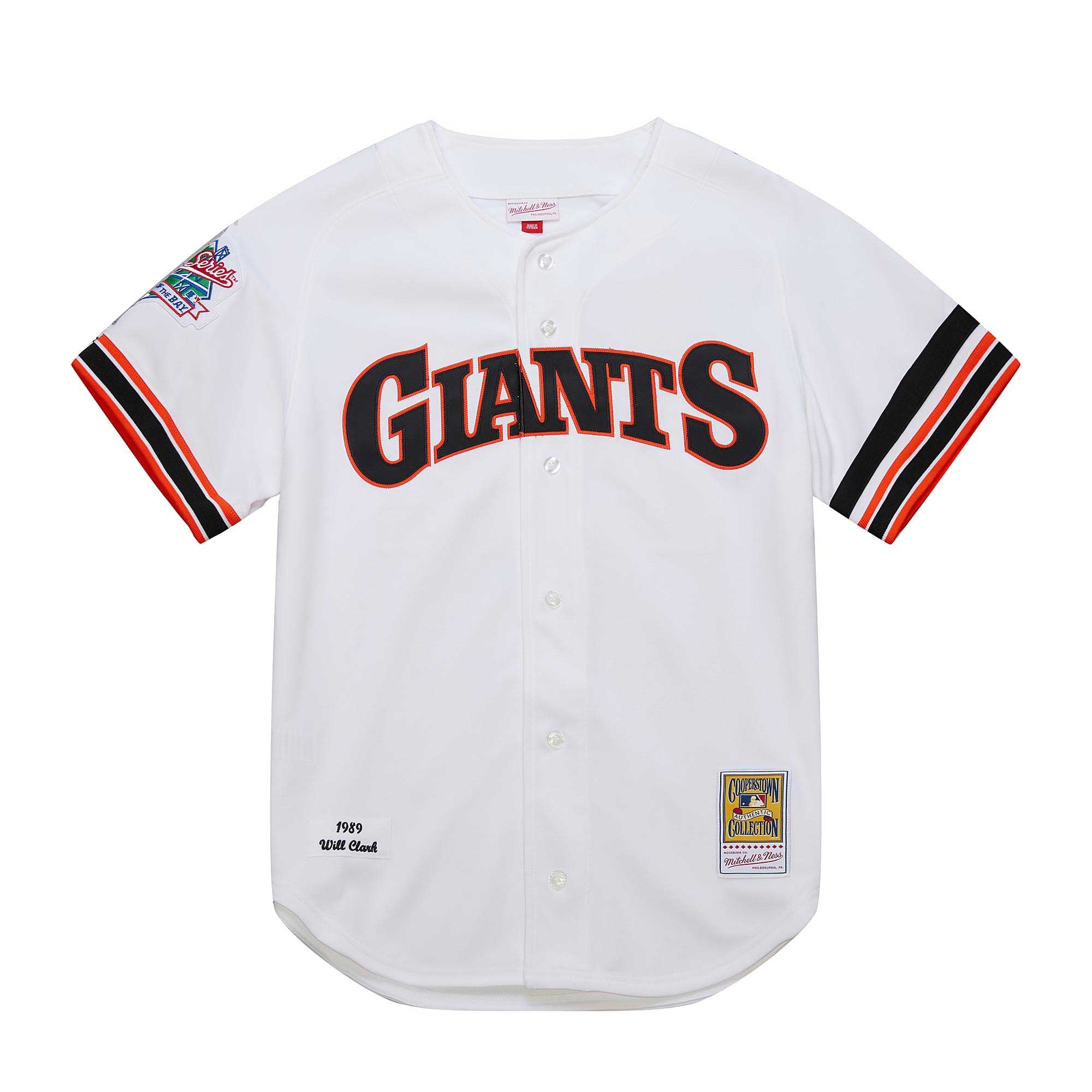 Will Clark San Francisco Giants Cooperstown Collection 1989 Jersey - White - Image 3