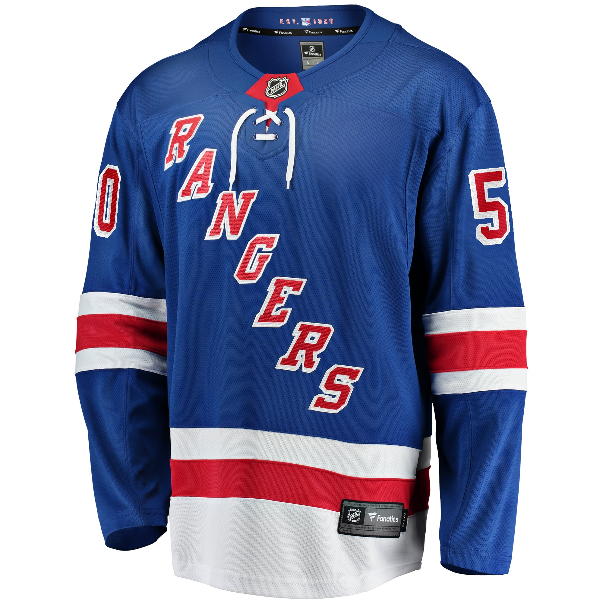 Will Cuylle New York Rangers Home Premier Breakaway Player Jersey - Blue - Image 3