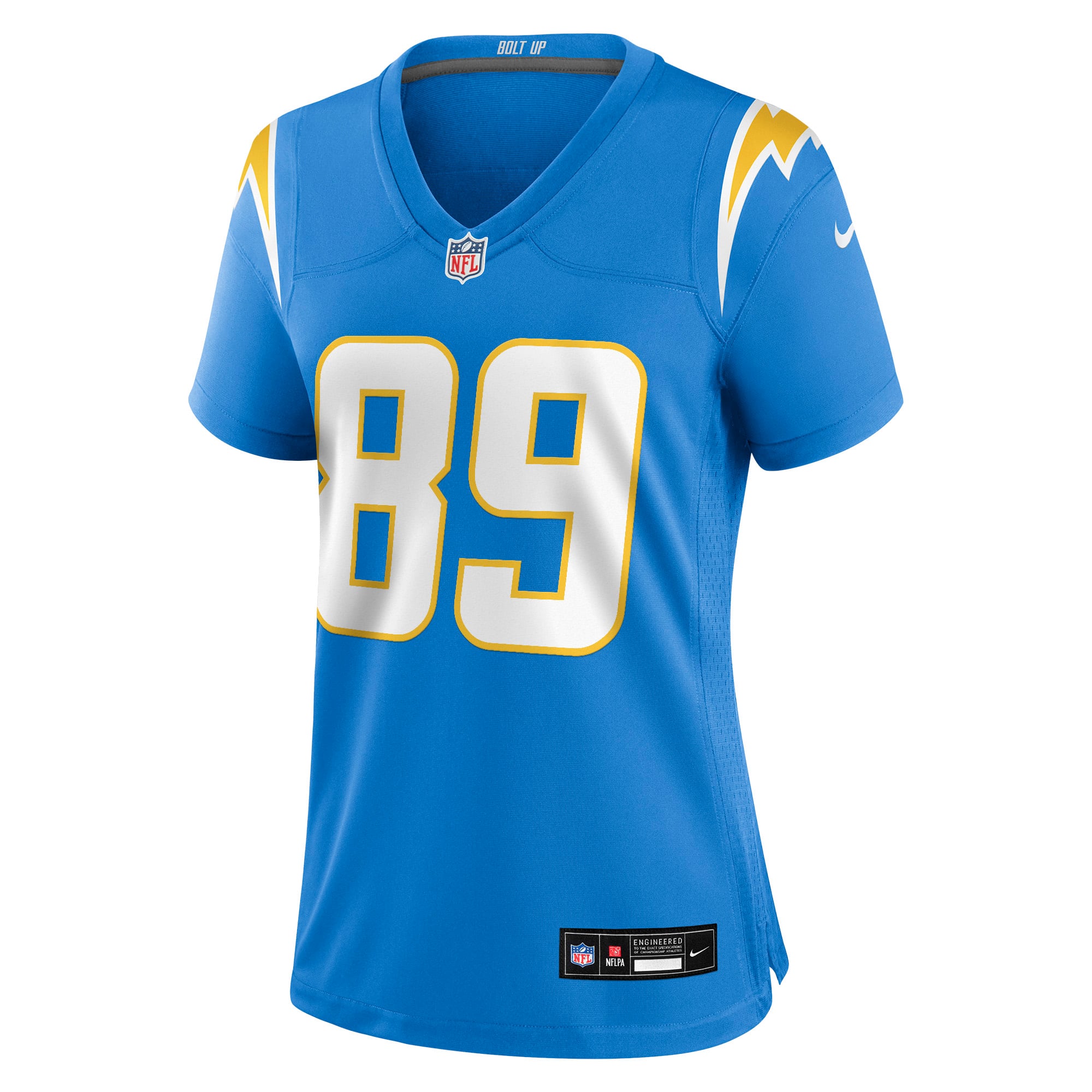 Will Dissly Los Angeles Chargers Women's Team Game Jersey - Powder Blue - Image 3