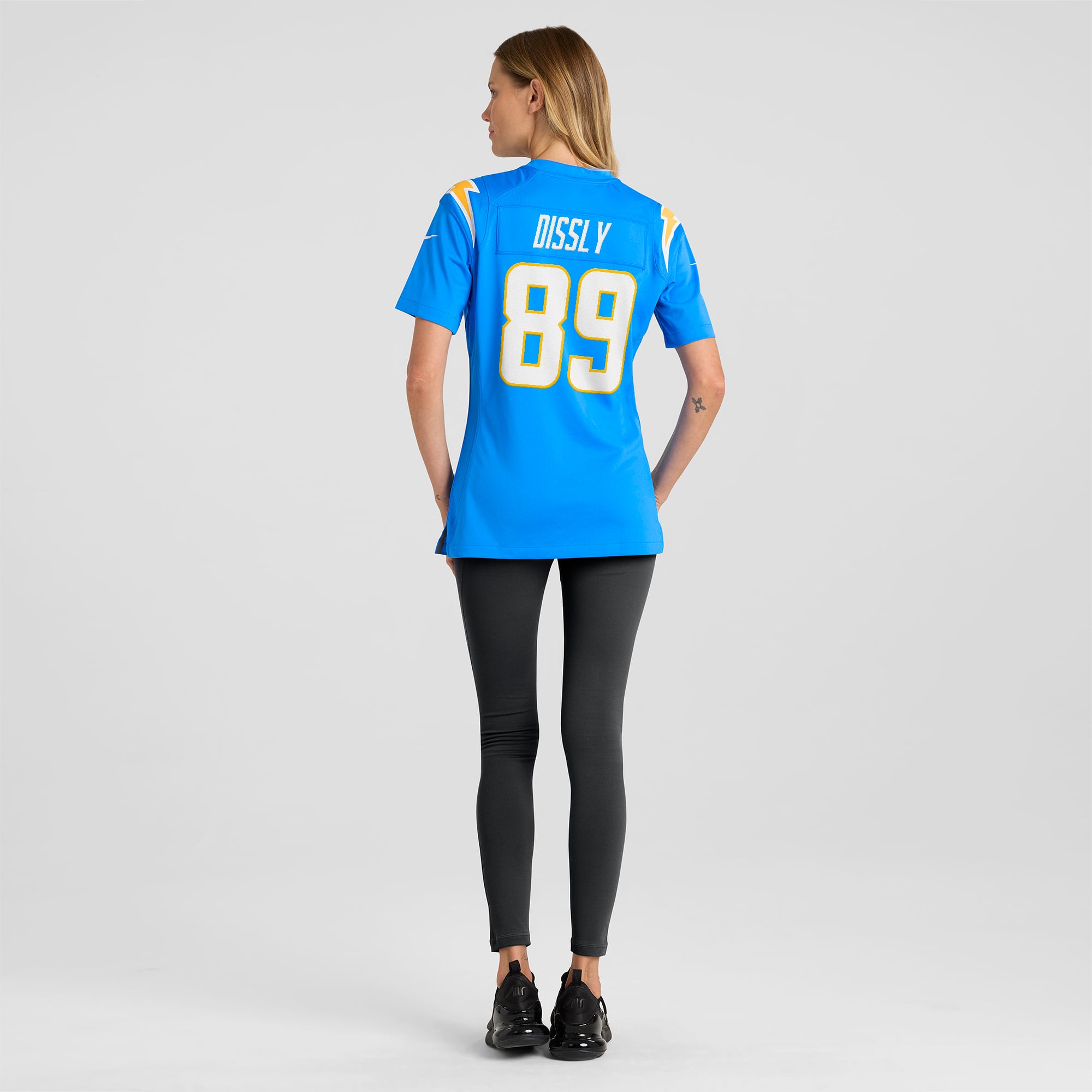 Will Dissly Los Angeles Chargers Women's Team Game Jersey - Powder Blue - Image 6