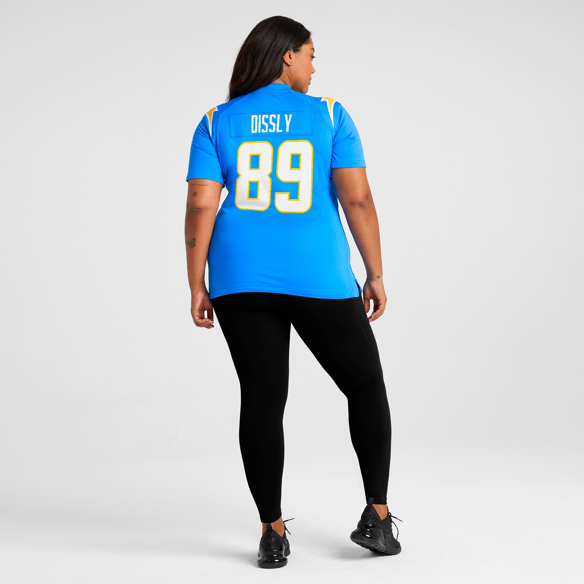 Will Dissly Los Angeles Chargers Women's Team Game Jersey - Powder Blue - Image 8