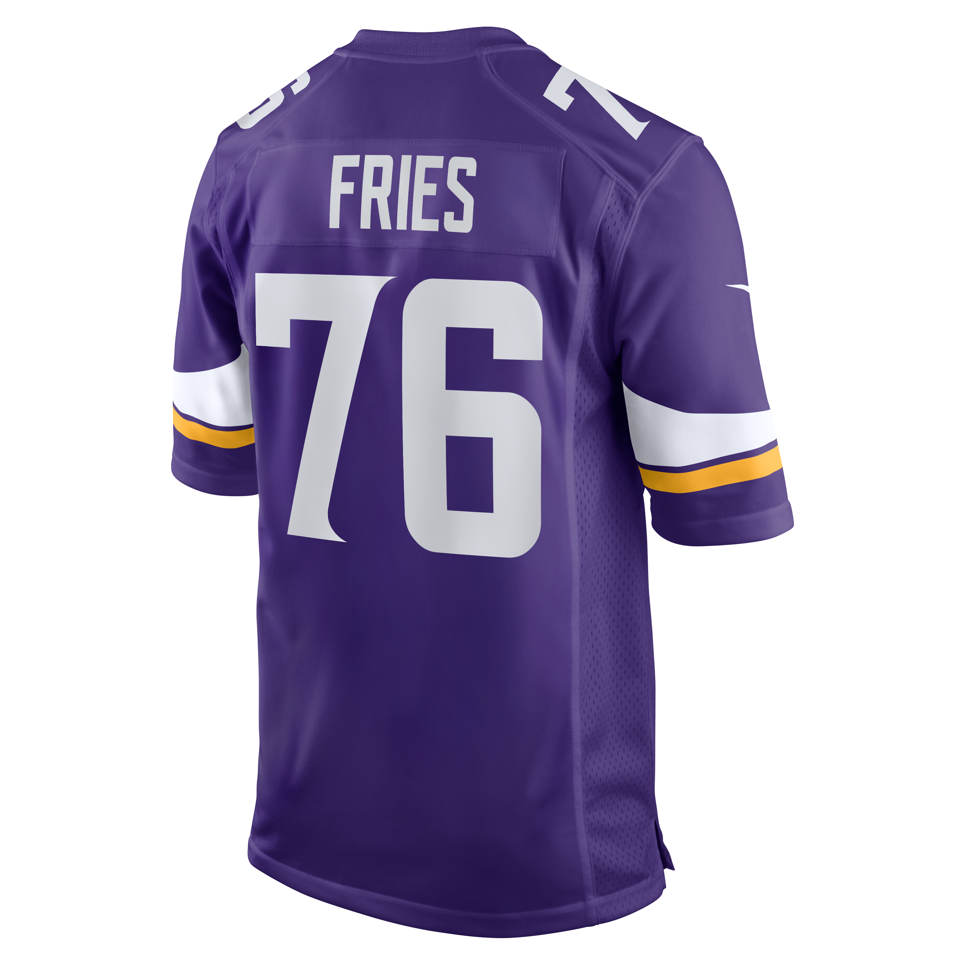Will Fries Minnesota Vikings Team Game Jersey - Purple - Image 4