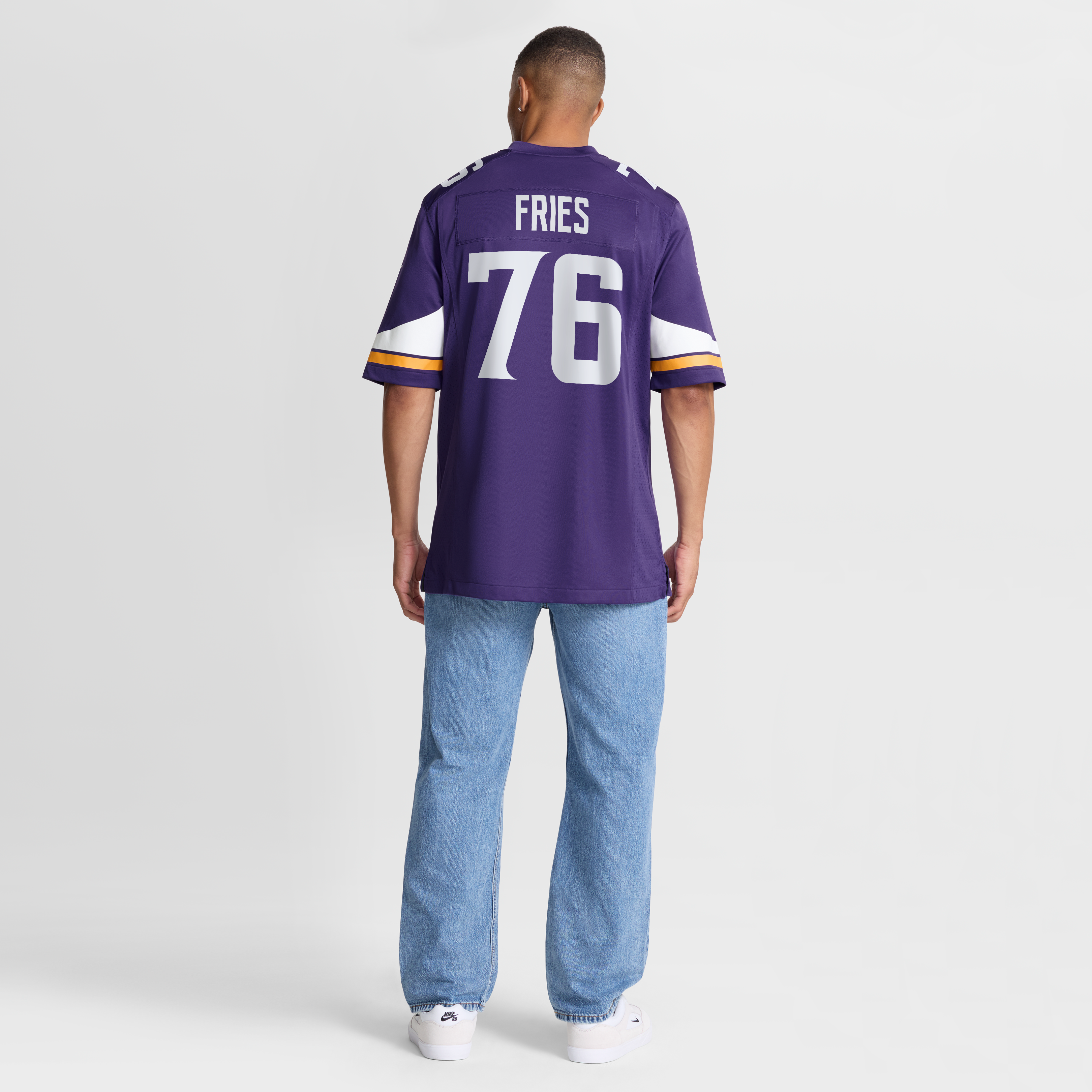 Will Fries Minnesota Vikings Team Game Jersey - Purple - Image 9